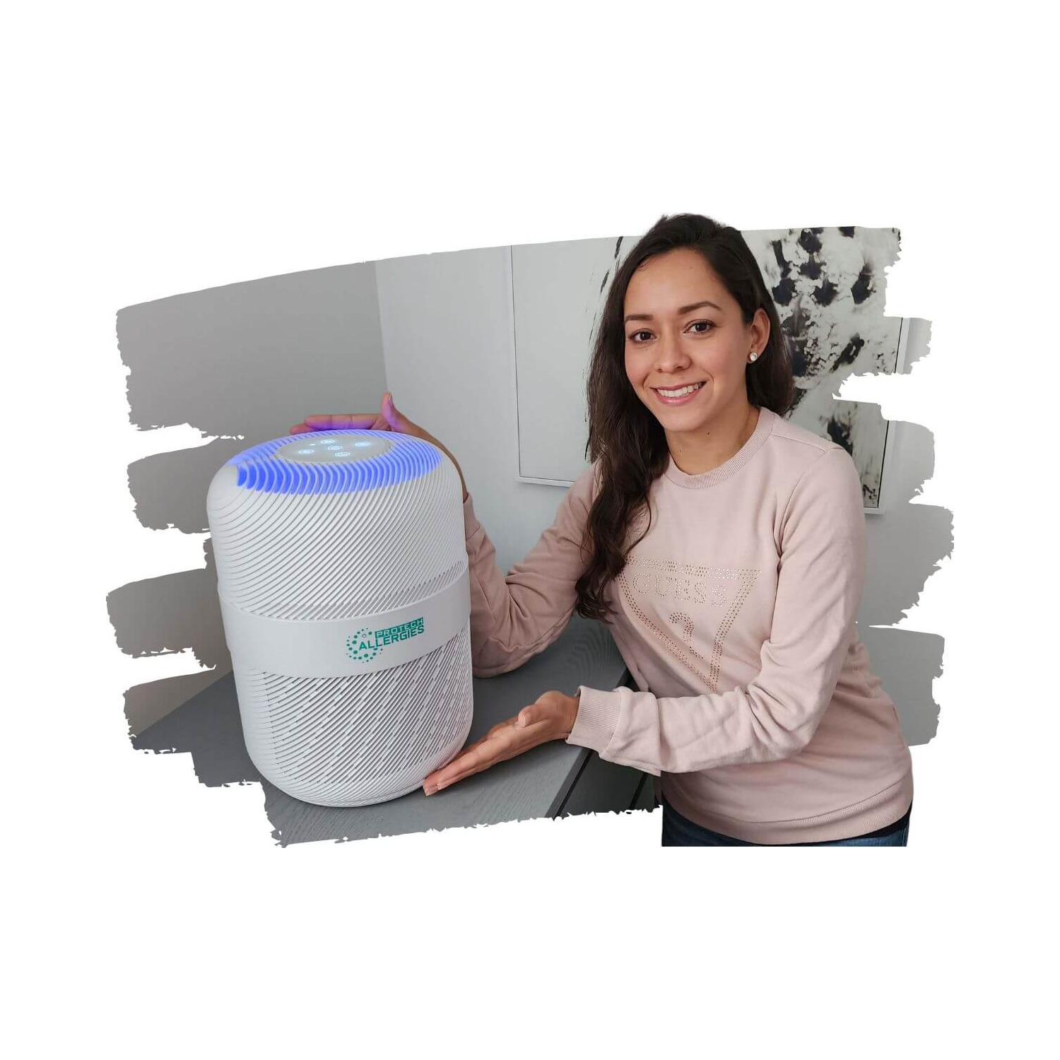 Purificateur D'air P1211 de Protech Allergies. Recommandé par les Allergologues.