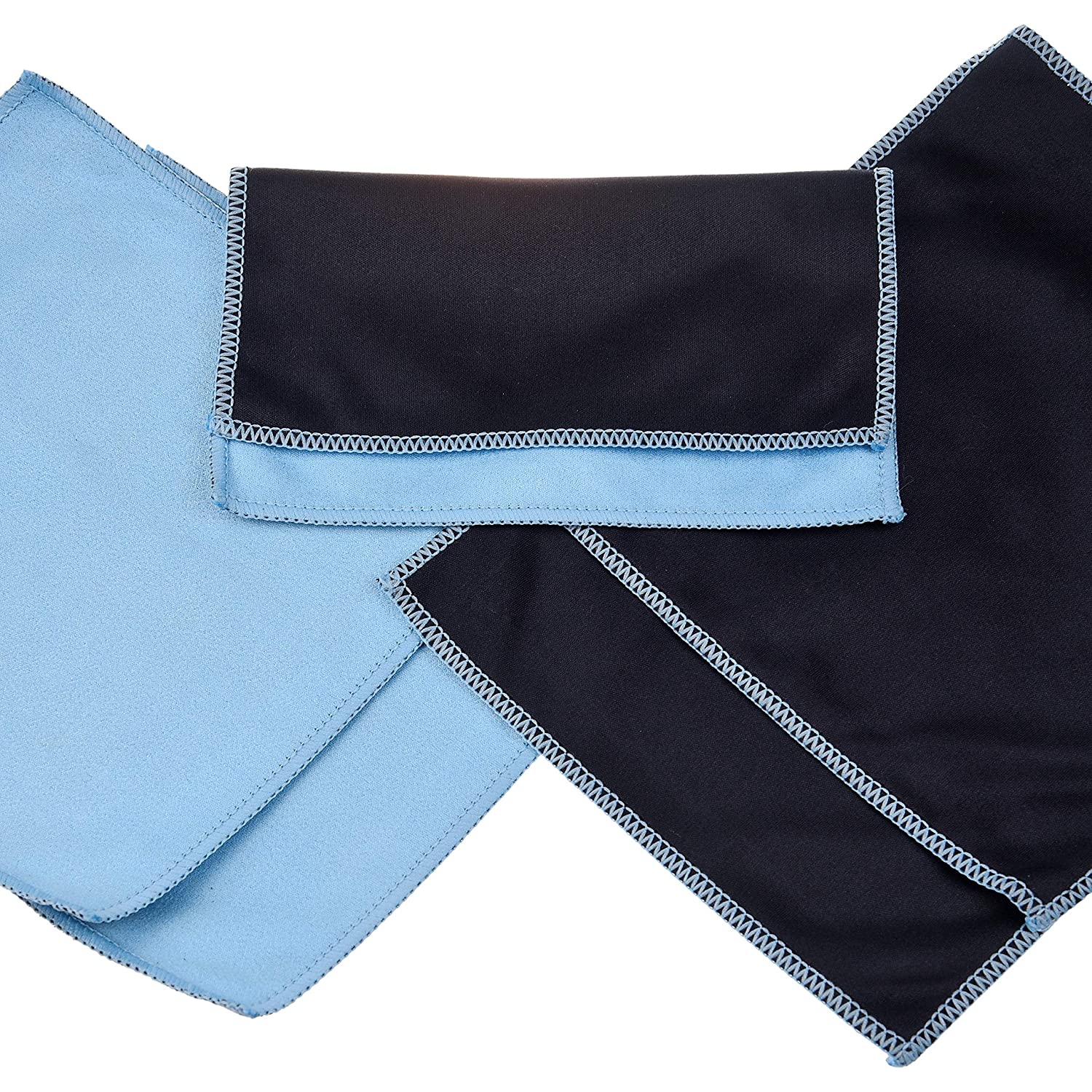 Kare & Kind 5X Microfiber Cleaning Cloths - Double-Sided - for Cleaning Glasses, Eyeglasses, Camera Lens, iPad, Tablet, Smartphone, Laptop, Computer,