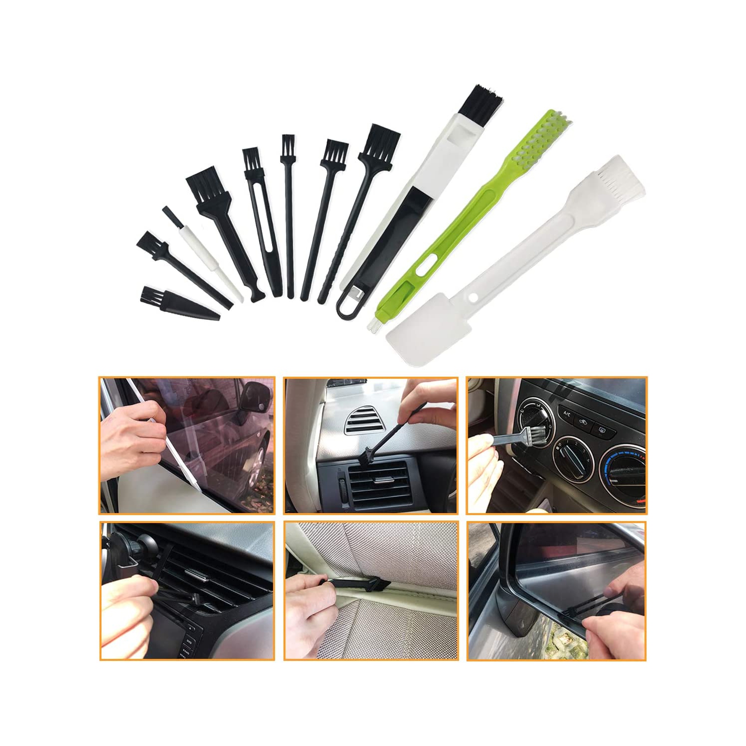 Kit de nettoyage pour ordinateur Dolaer, brosses multi-usage 19 en 1, brosses antistatiques, pour imprimante, lecteur d'auto