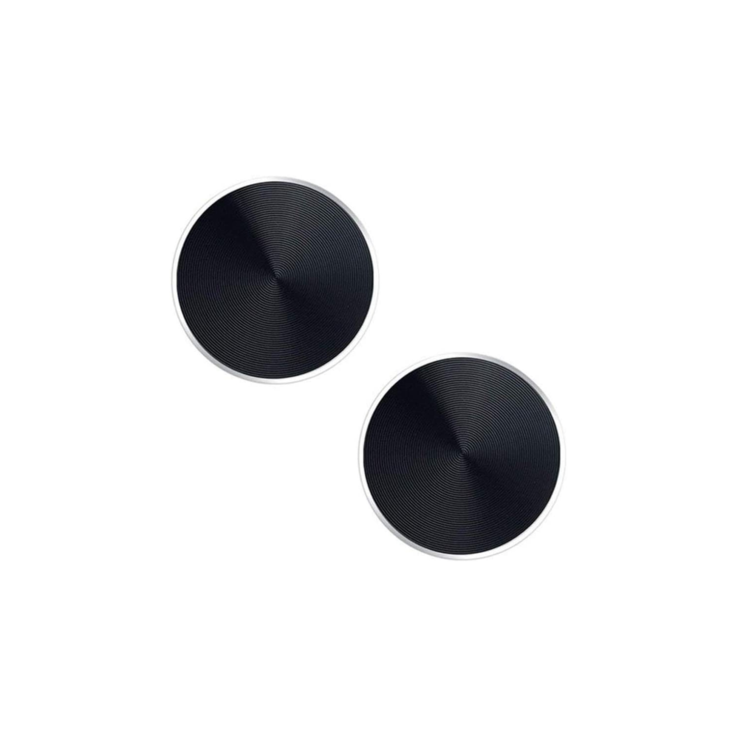 Plaque de montage en métal, paquet de 2 disques métalliques universels élégants avec adhésif 3M pour support magnétique de téléphone de voiture