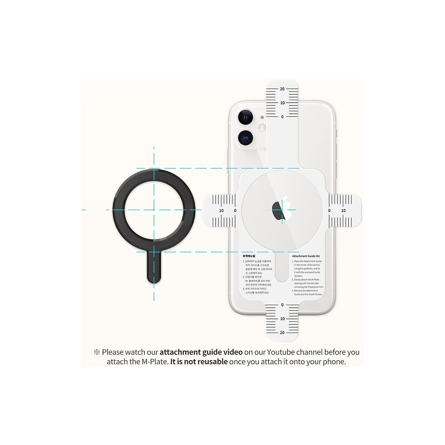 Magnetic Sticker for All Smartphones & iPhone Series, Strong Magnet Stickers for iPhone 13 Series Compatible with MagSafe Accessories and Qi Wireless