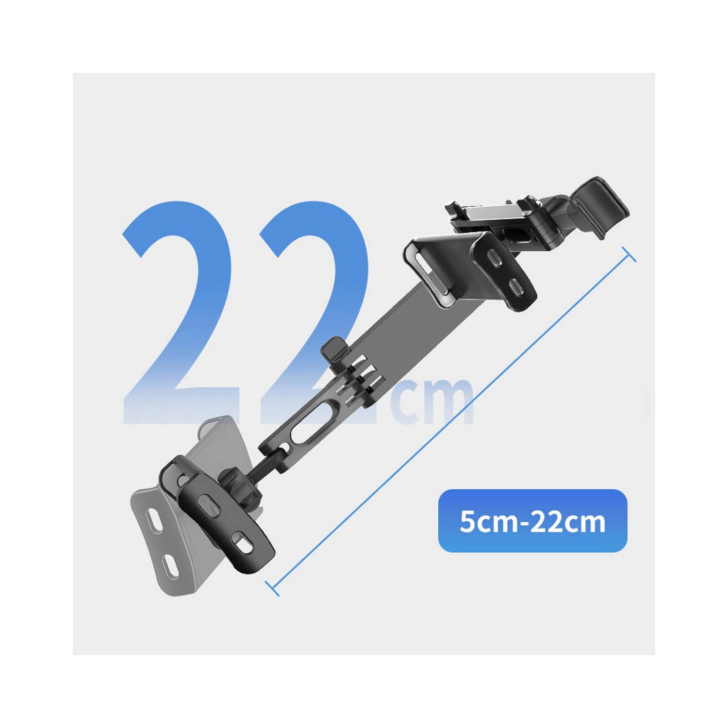 (TM) porte-tablette pour l'auto, support pour appuie-tête compatible avec téléphones intelligents, tablettes, iPad, Galaxy Tab avec support pivotant