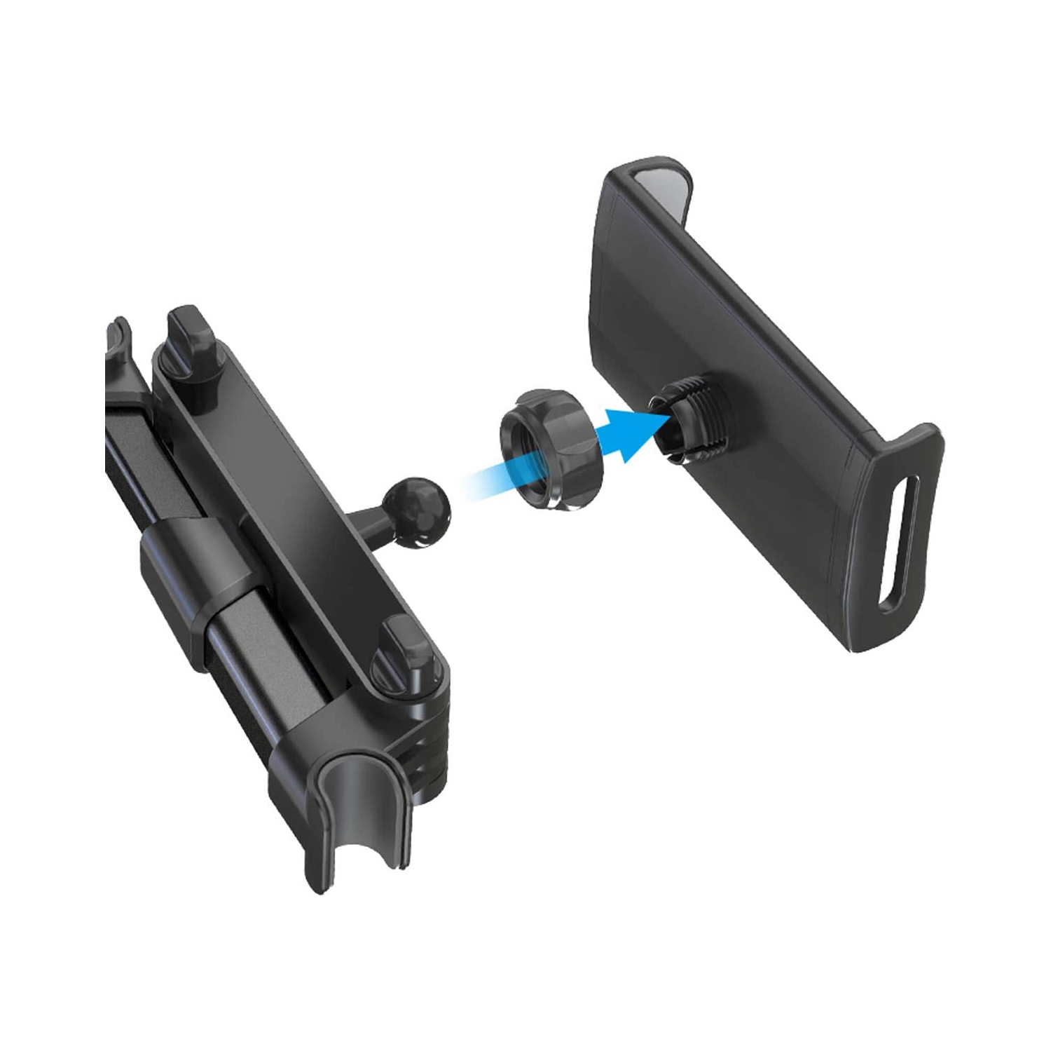 (TM) porte-tablette pour l'auto, support pour appuie-tête compatible avec téléphones intelligents, tablettes, iPad, Galaxy Tab avec support pivotant