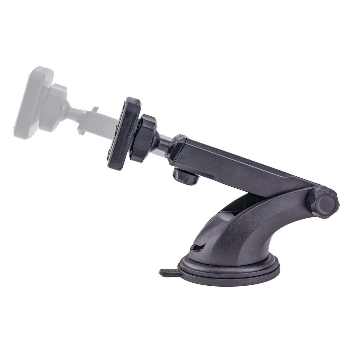 DashPro Magno Mount 3.0 Series: Magnetic Car Mount for Dash with Suction Base, Magnet Head, and Long Range Adjustable Extension Arm