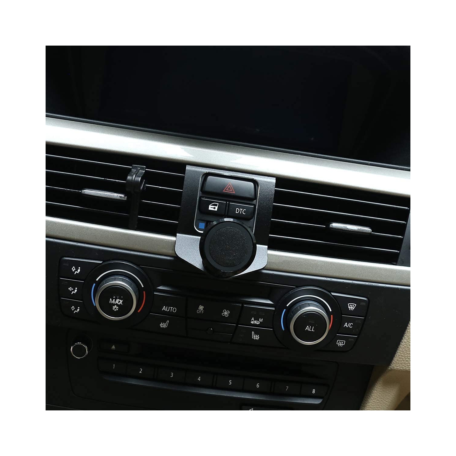 360-Degree Rotary Cell Phone Holder Mobile Phone Mount for BMW 3 Series E90 E91 E92 E93 2005-2010 2011 2012(Aluminium Alloy)