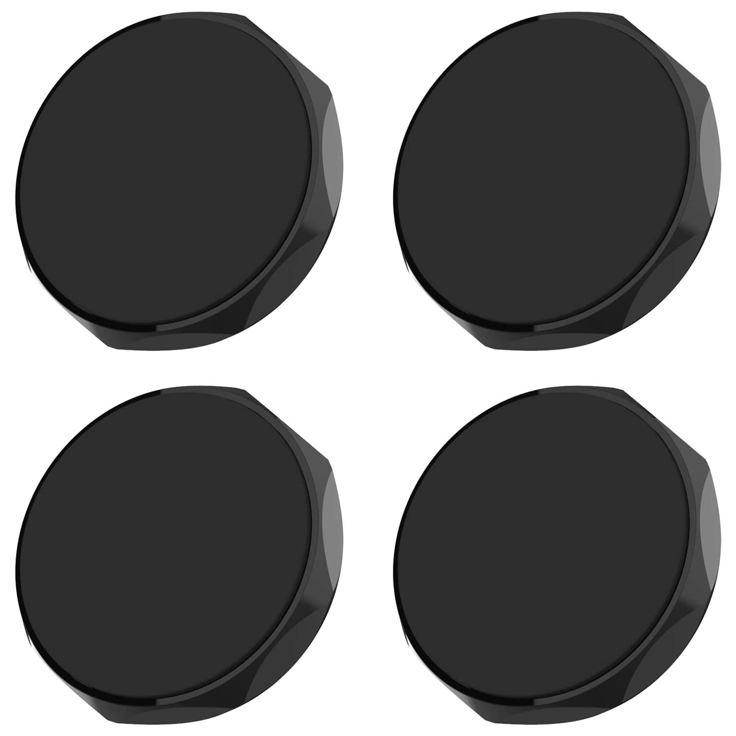 Universal Flat Magnetic Car Phone Mount/Key Holder/Multifunction Rhombus Sticker Black [4Pack]