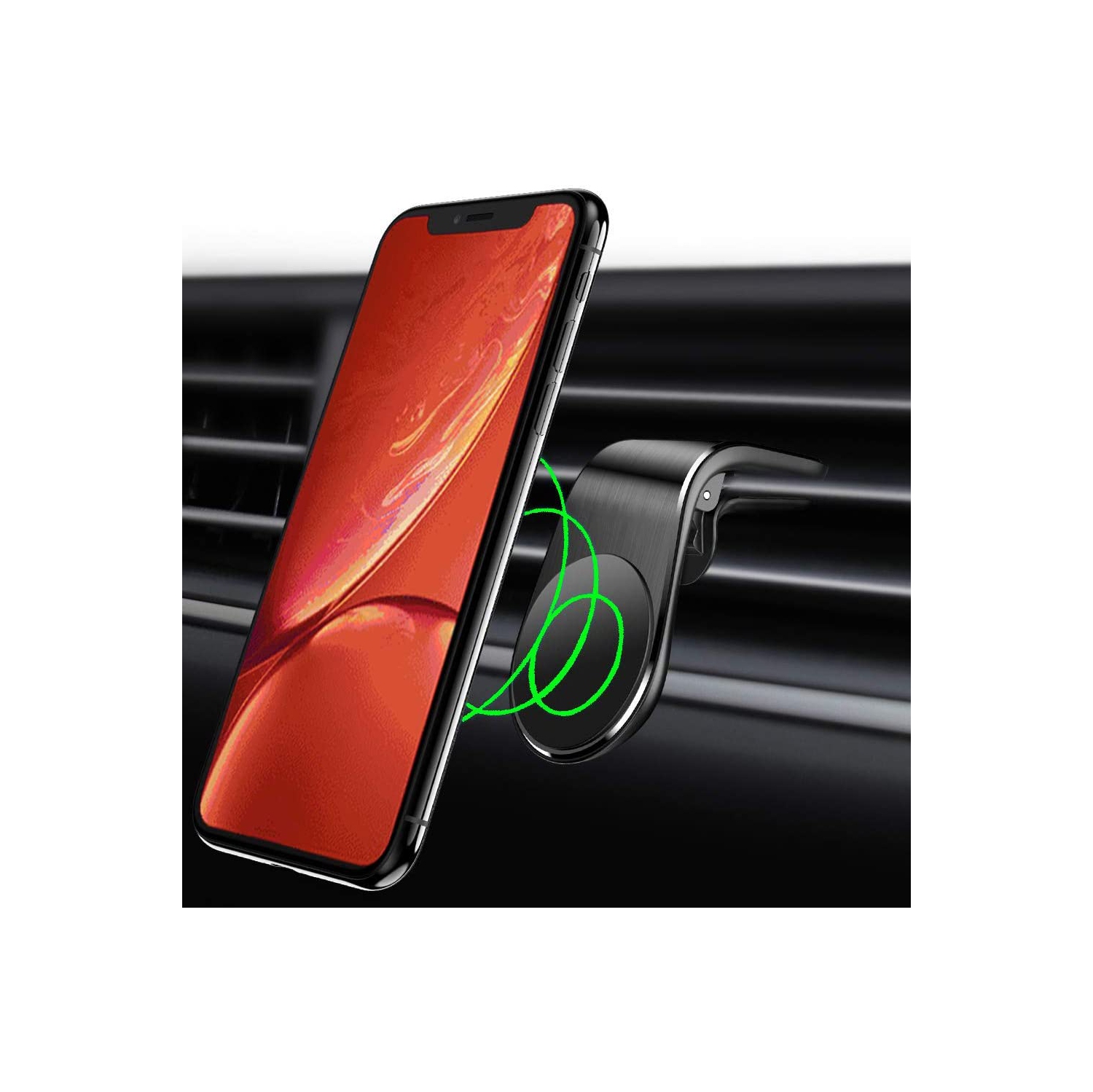 Magnetic Car Mount, Car Vent Mount Air Vent Car Mount Phone Holder 360 Degree Rotation Cell Phone Car Stand Compatible for iPhone 12, 11 Pro, XS Max,