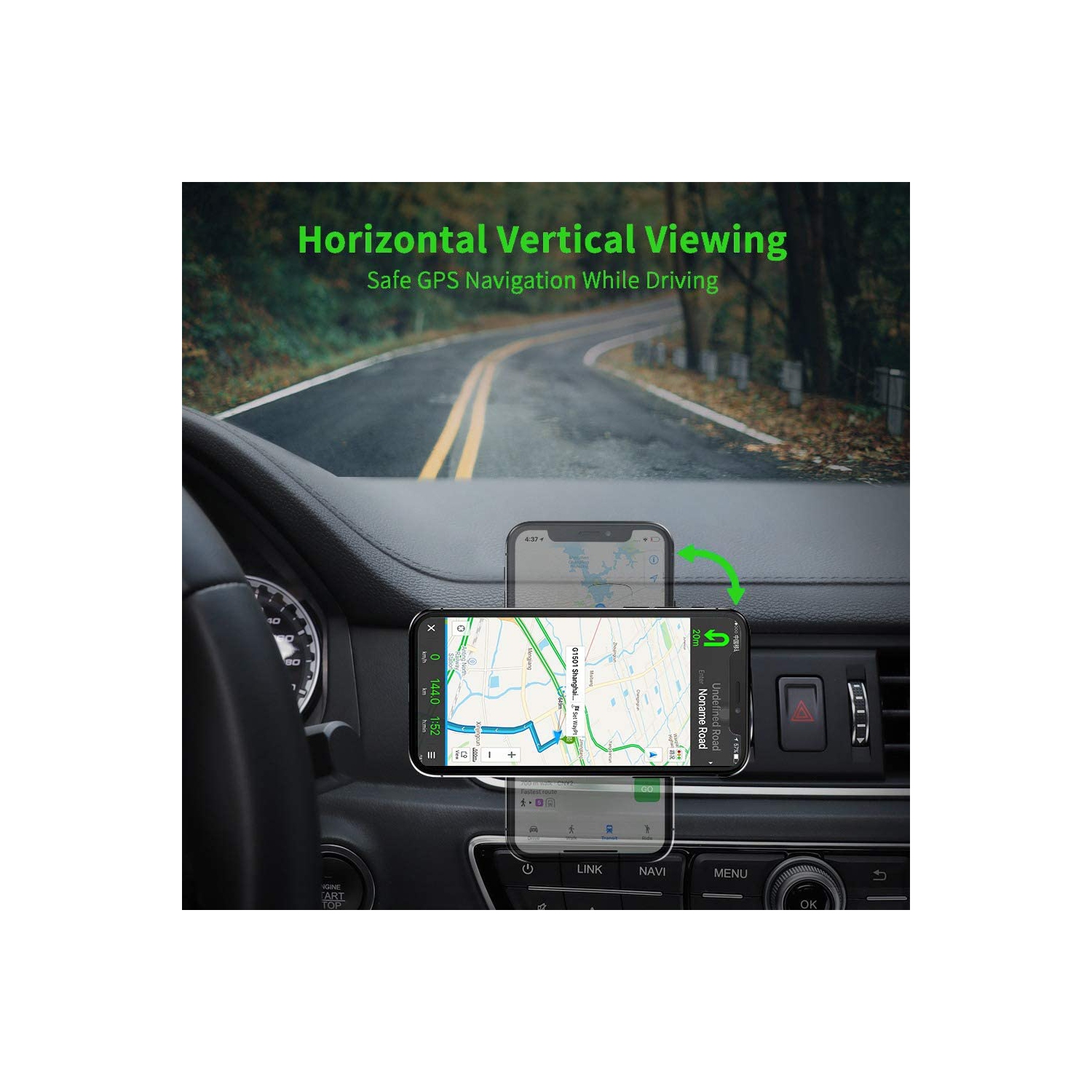 Magnetic Car Mount, Car Vent Mount Air Vent Car Mount Phone Holder 360 Degree Rotation Cell Phone Car Stand Compatible for iPhone 12, 11 Pro, XS Max,