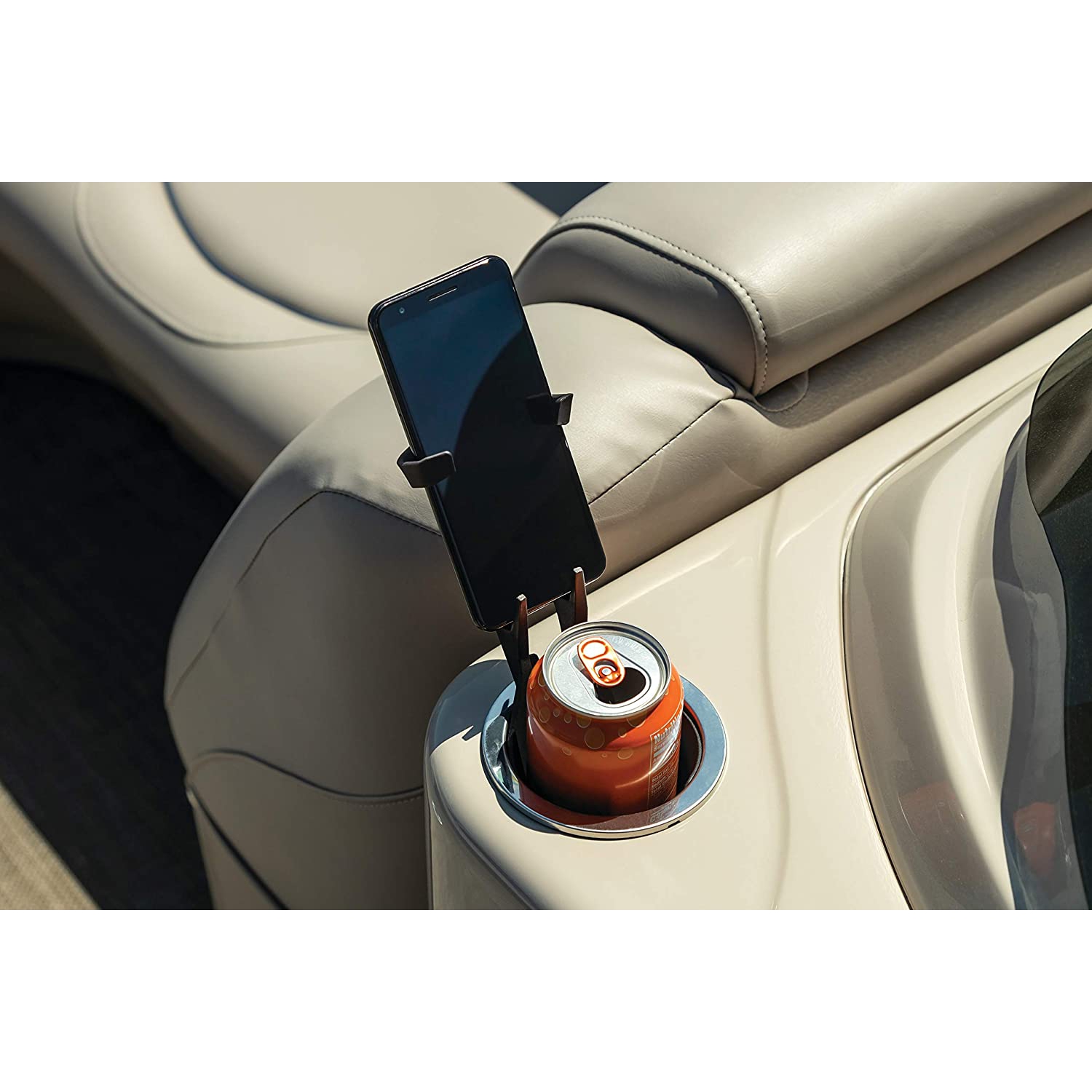 6474 Free-Flex Cup and Cell Phone Device Holder: Mounts in Cars, Trucks, Vans, UTVs with Flexible Arms Securing Various Phones/Cases, Black