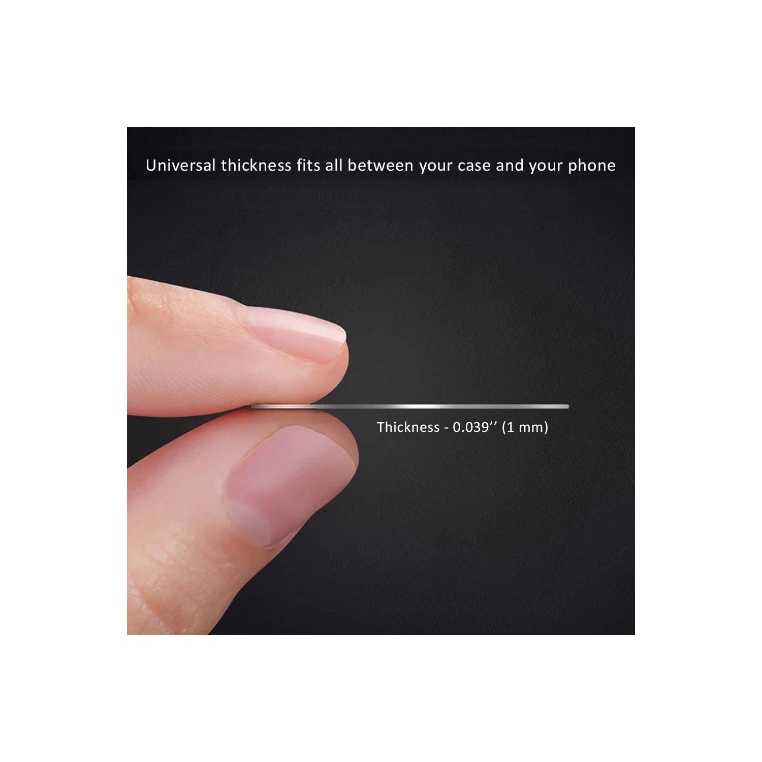 Cute Replacement Metal Plates Set 4 Pack for Magnetic Phone Holder. Kit of 4 Mix Round Discs Without Holes for Car Mount, Phone Case Back. Strong