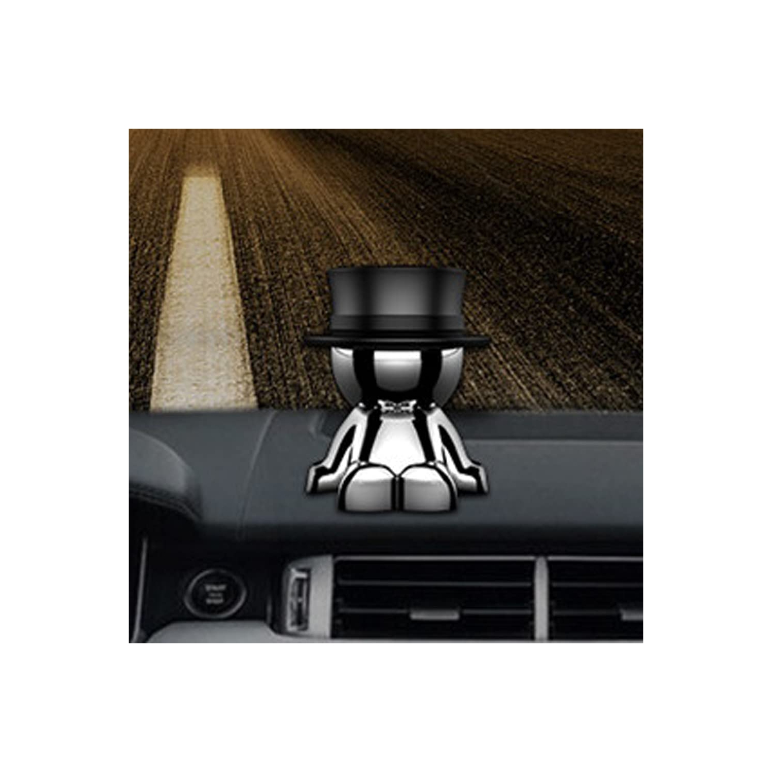 Cell Phone Holder for Car,Hat Mobile Phone Car Holder Mount with Universal Stick-on Magnetic Smartphone Car Holder Devices Dashboard Ornaments for