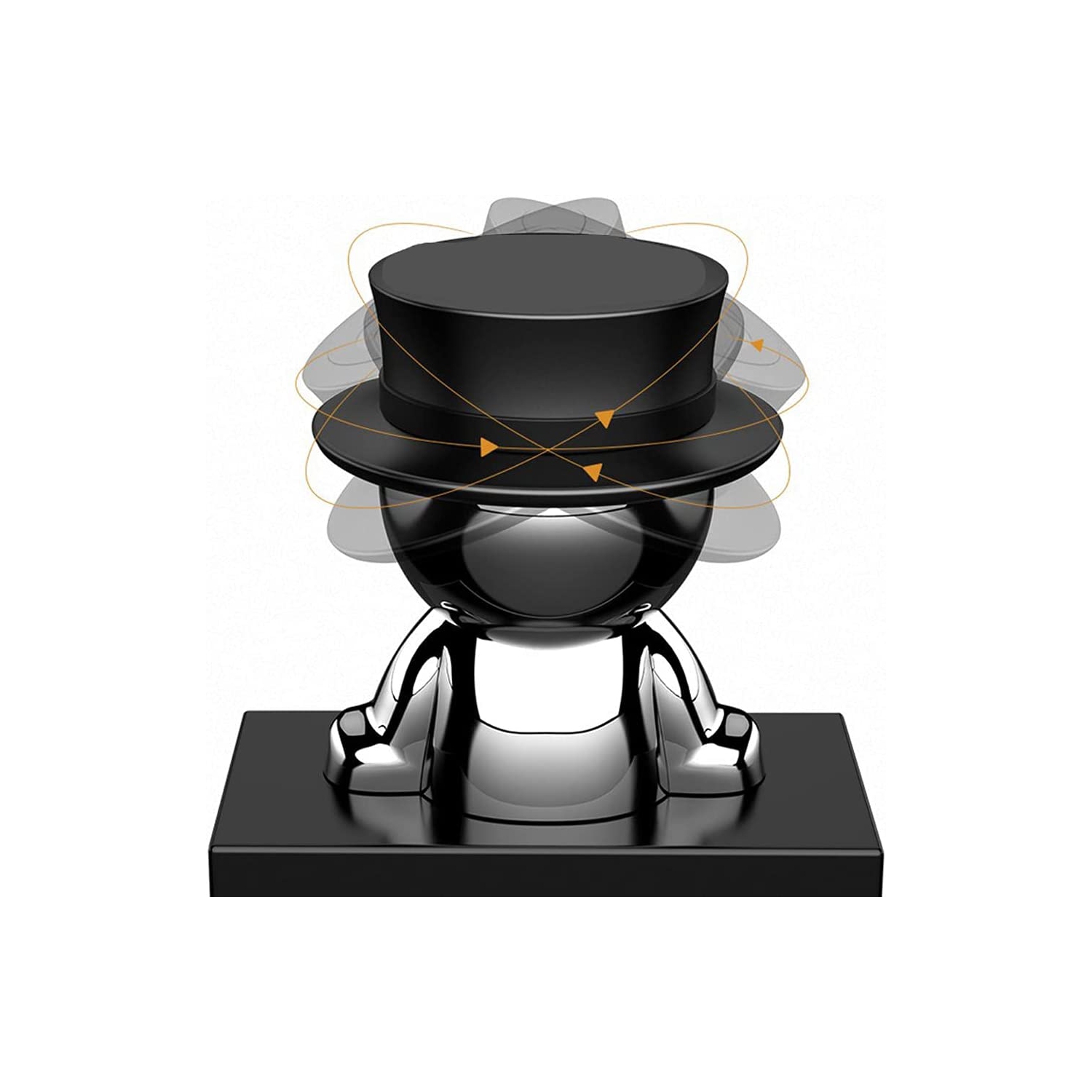 Cell Phone Holder for Car,Hat Mobile Phone Car Holder Mount with Universal Stick-on Magnetic Smartphone Car Holder Devices Dashboard Ornaments for