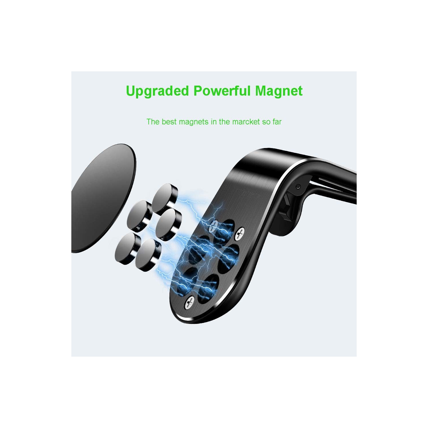 Magnetic Car Mount, Car Vent Mount Air Vent Car Mount Phone Holder 360 Degree Rotation Cell Phone Car Stand Compatible for iPhone 12 11 Pro, XS Max,