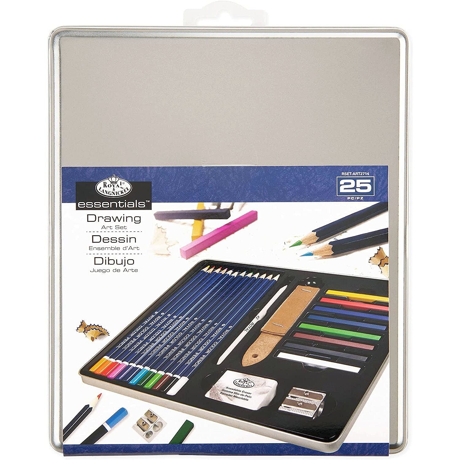 SMALL TIN ART SET STILL LIFE DRAWING