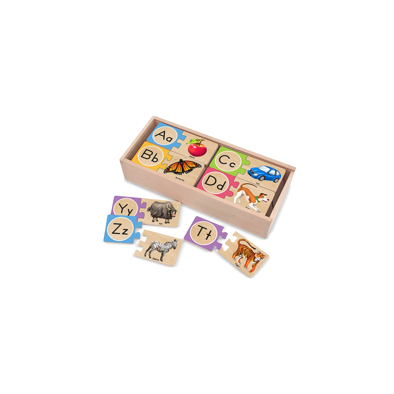 Casse-tête Self-Correcting Alphabet Letter en bois