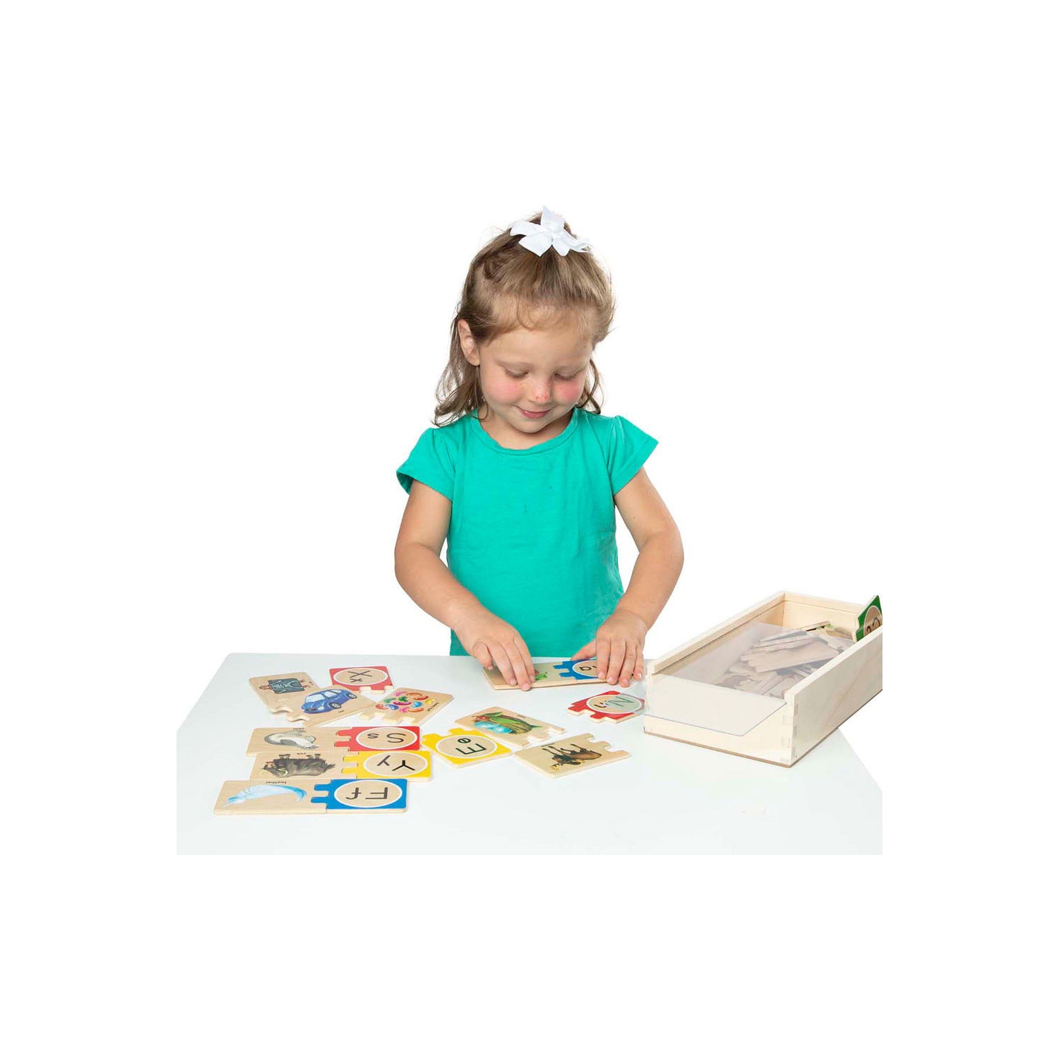 Casse-tête Self-Correcting Alphabet Letter en bois