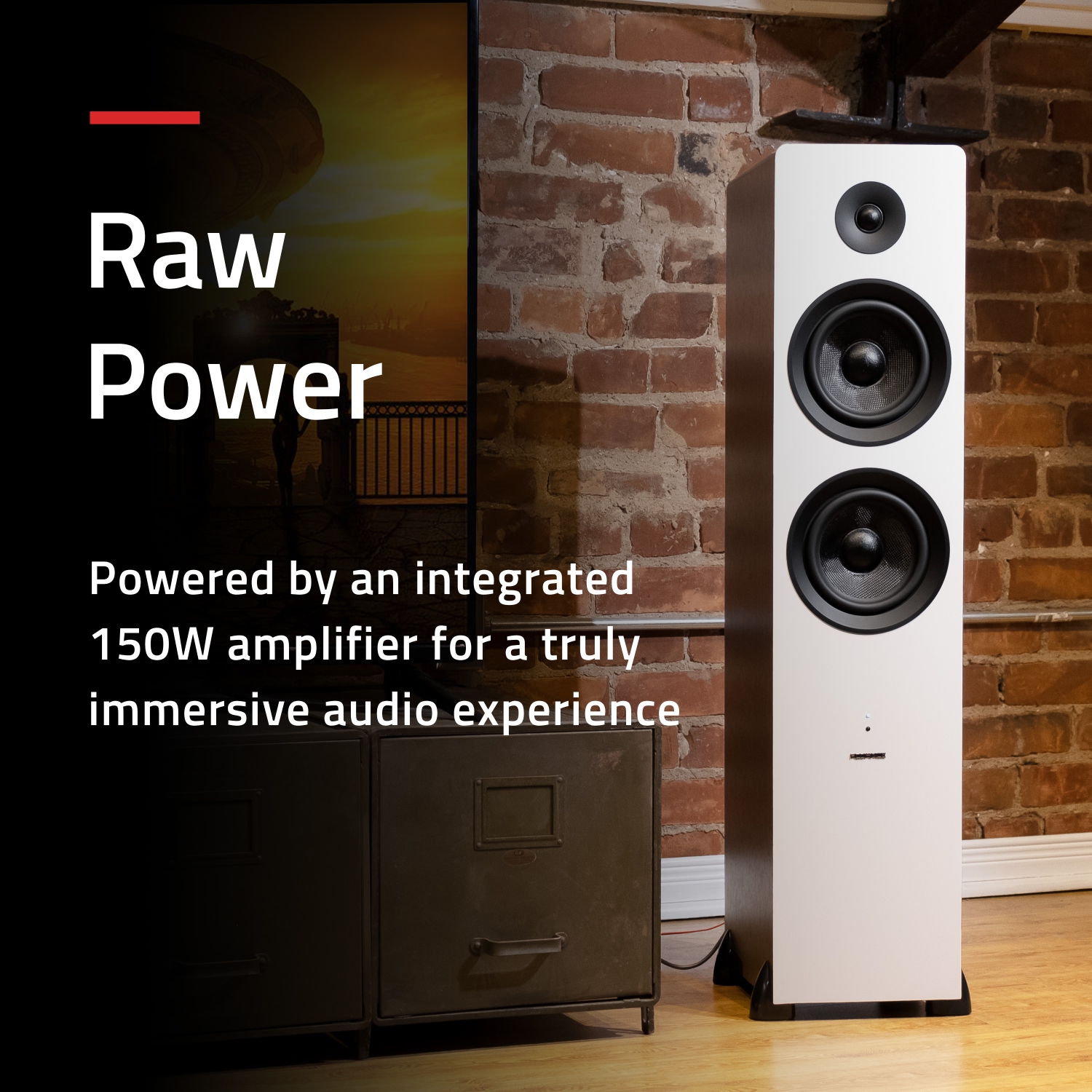 Fluance RT80 Classic High Fidelity Vinyl Turntable and Ai81 Powered 2-Way Floorstanding Tower Speakers