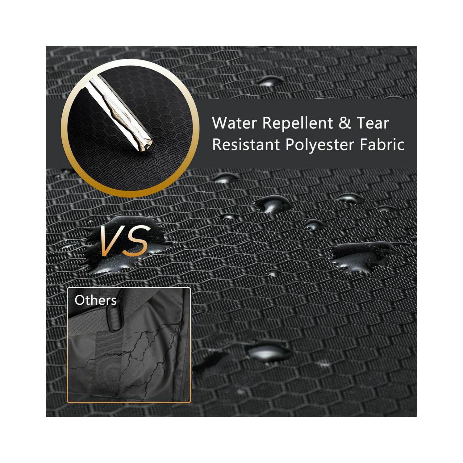 Water & Tear Resistant 40L Foldable Packable Travel Weekender Duffle Bag CA