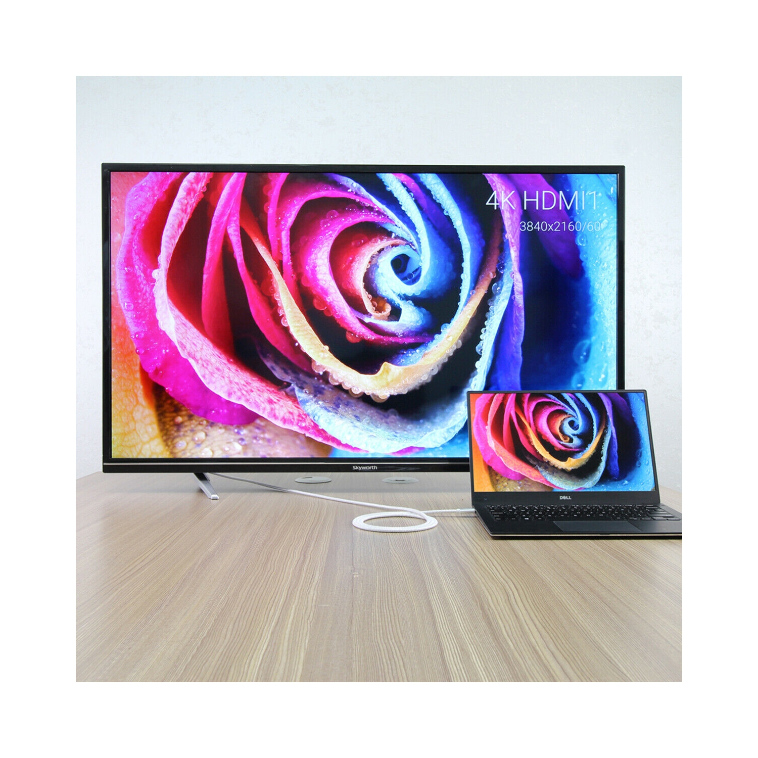 Câble USB C à HDMI mâle de type C à HDMI mâle pour MacBook Pro de Dell, iMac