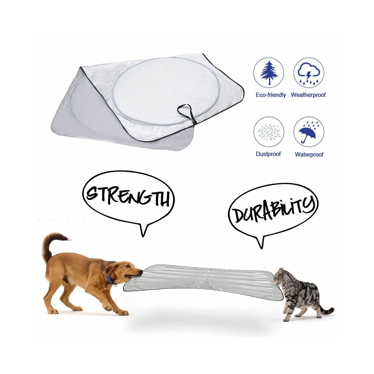 Pare-soleil de pare-soleil pliable pour l'auto bloque les rayons UV et les rayons du soleil de 59 x 31 po