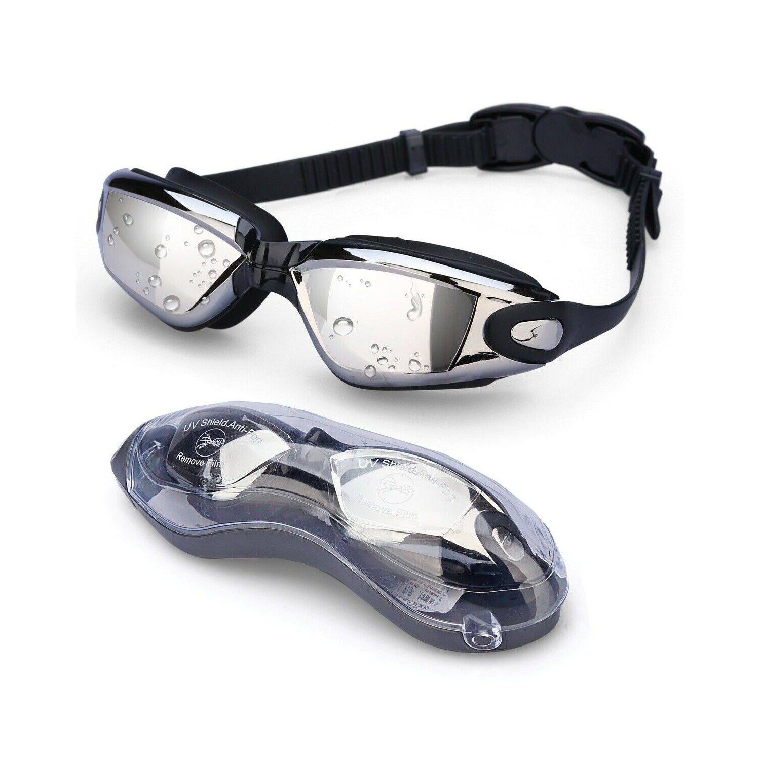 Ensemble 4-EN-1 pour hommes – Sac polochon de sport 34 L + casquette de natation + lunettes + Trunks