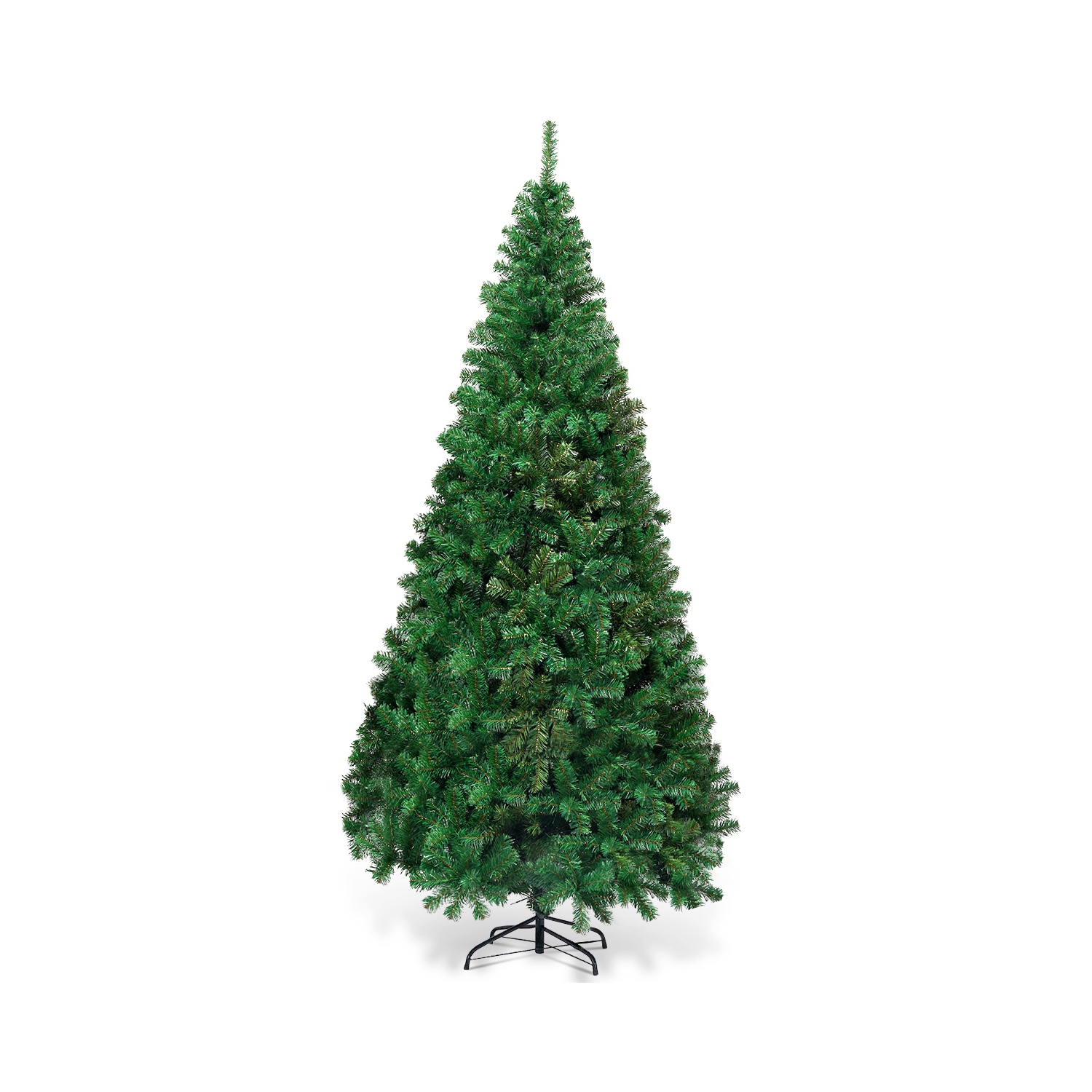 Artificial PVC Hinged Christmas Tree with Solid Metal Stand-7 ft