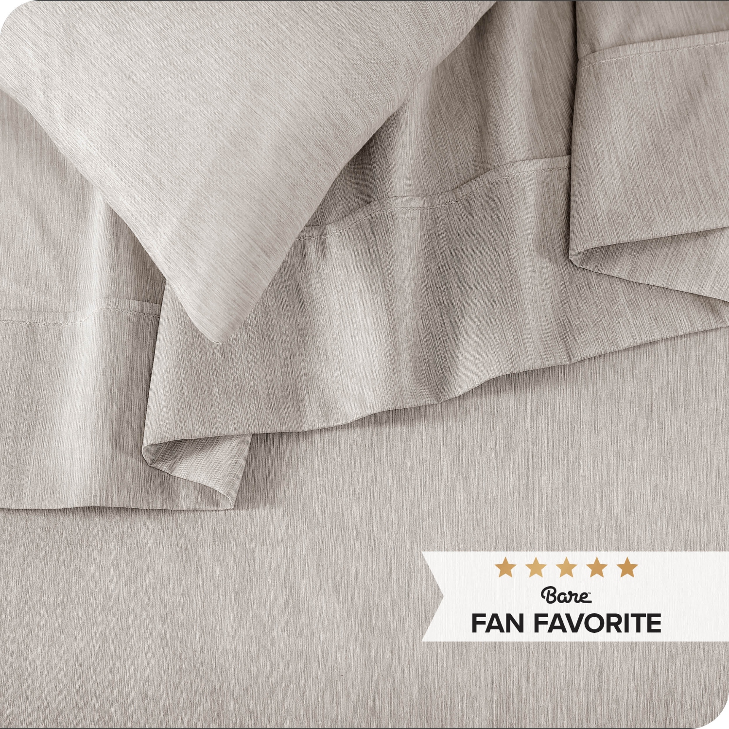 Bare Home Sheet Set - Premium 1800 Ultra-Soft Microfiber - Double Brushed - Hypoallergenic - Wrinkle Resistant