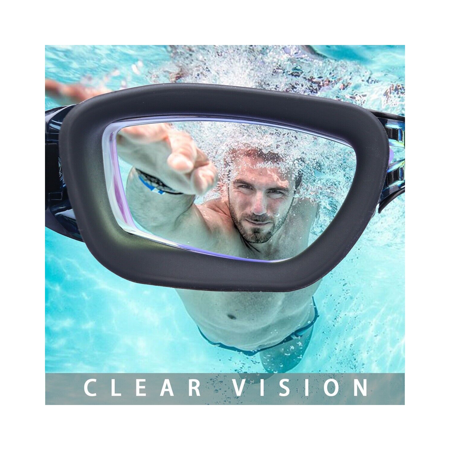 Lunettes de natation Triathlon antibuée et protection UV pour hommes adultes femmes jeunes CA