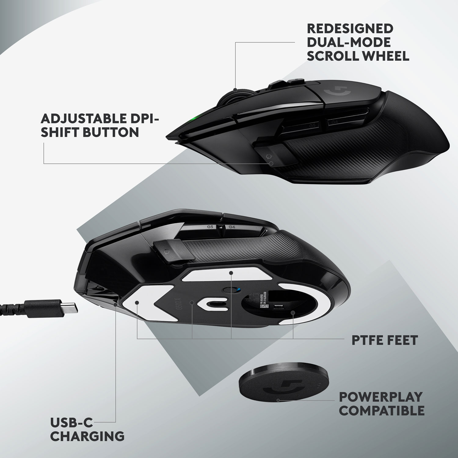 Logitech G502 Lightspeed Wireless Optical Gaming Mouse with RGB Lighting  Black 910-005565 - Best Buy