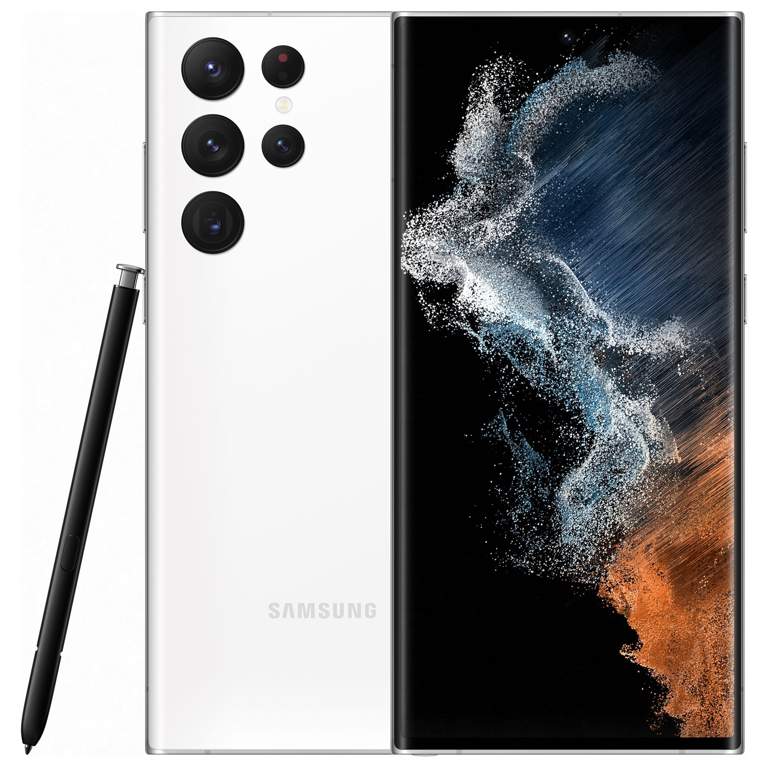 Refurbished (Excellent) - Samsung Galaxy S22 Ultra 5G 256GB - Phantom White - Unlocked - Certified Refurbished