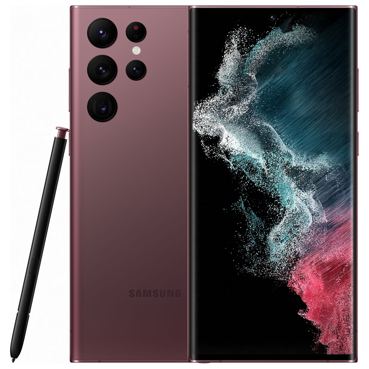 Refurbished (Good) - Samsung Galaxy S22 Ultra 5G 256GB - Burgundy - Unlocked - Refurbished