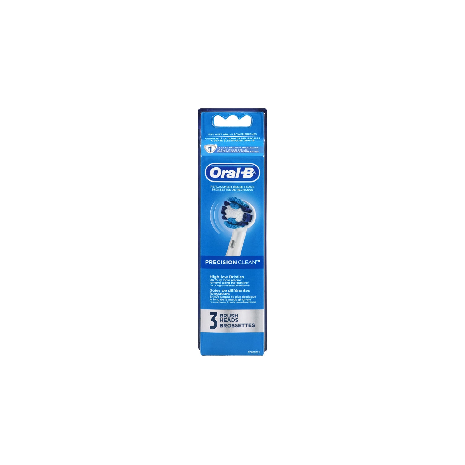 Oral-B Precision Clean - Electric Toothbrush Replacement Brush Heads Refill - 3 Count