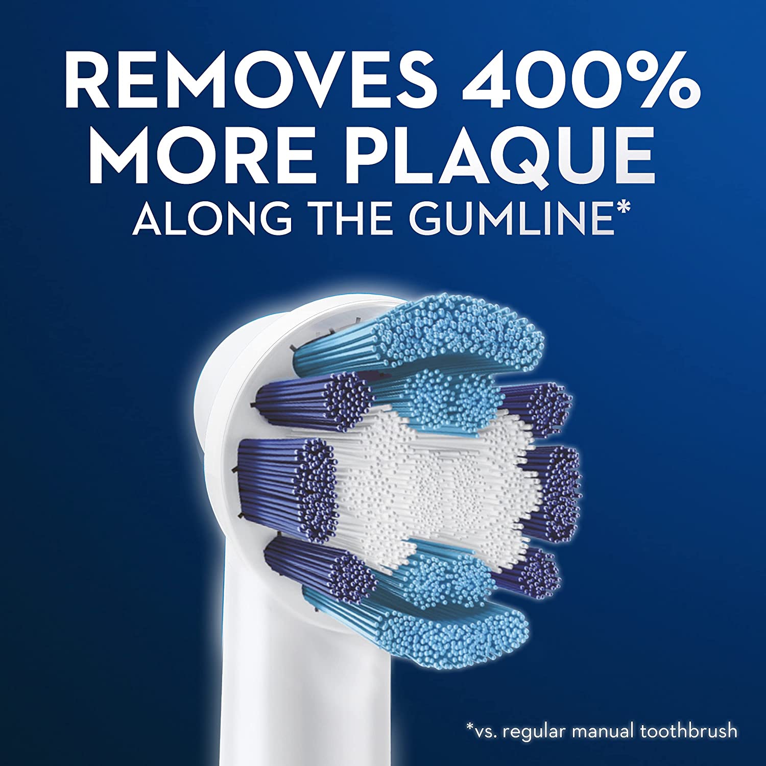 Recharge de têtes de brosse de rechange pour brosse à dents électrique Precision Clean d’Oral-B - Paquet de 3