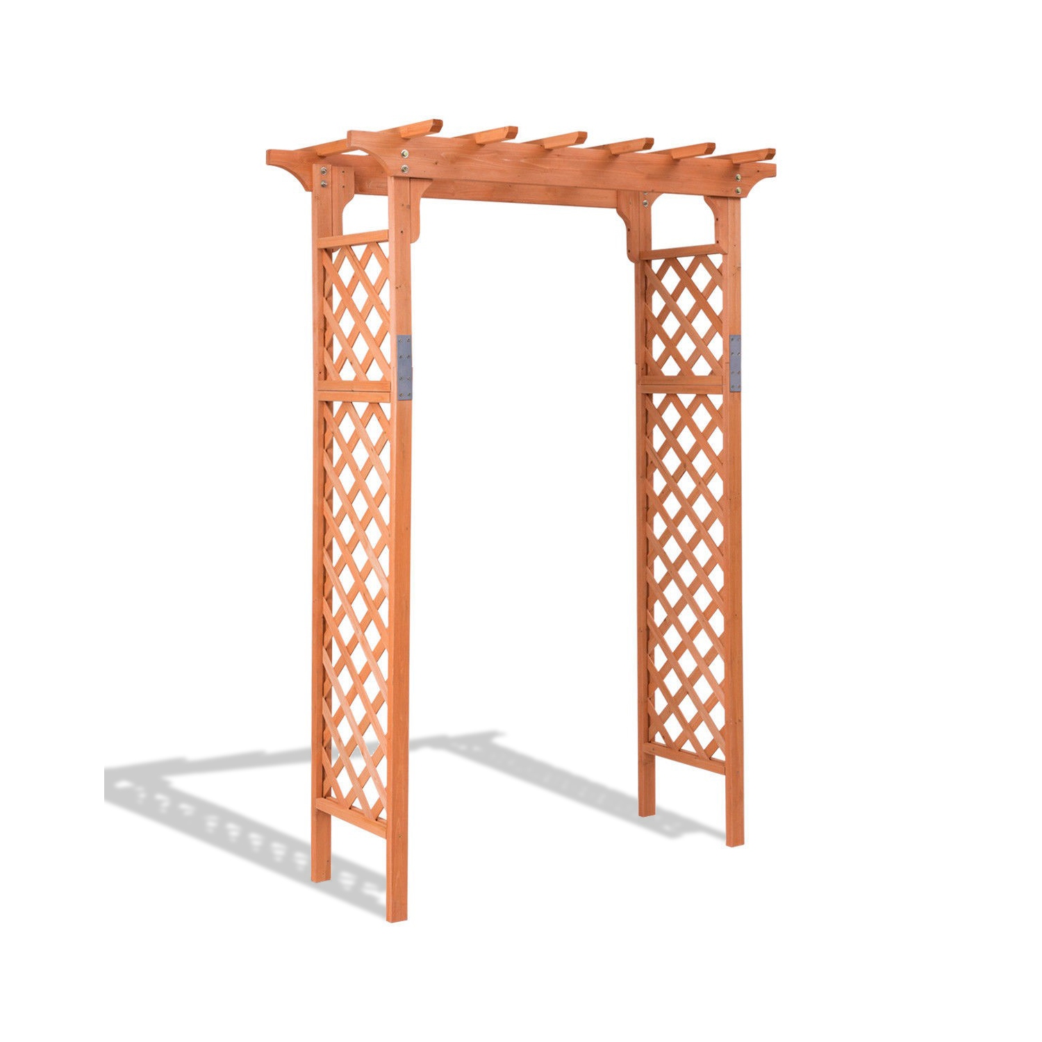 Pergola en bois à voûte de 7 pi Garden de High Arbor