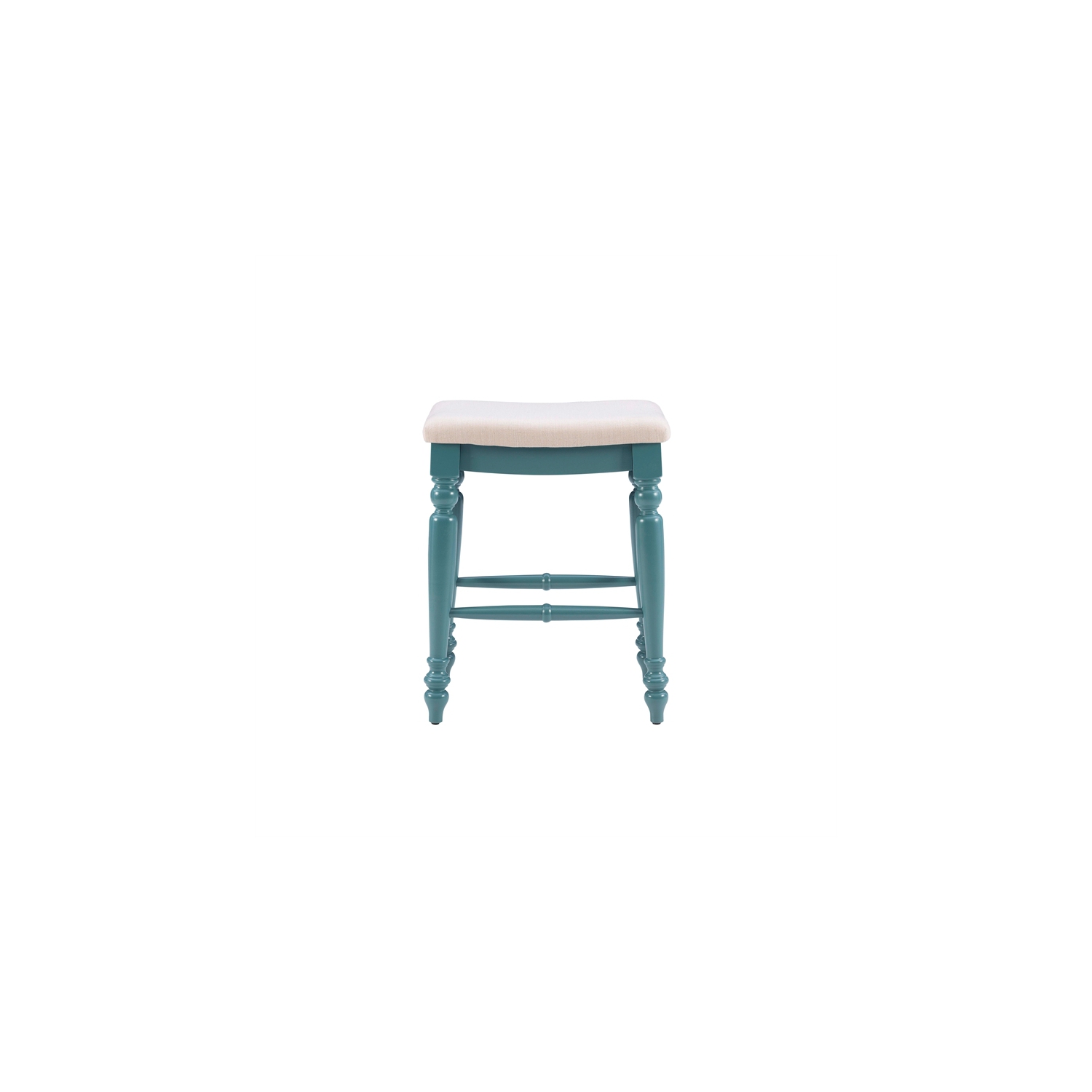 Linon Marino 25" Wood Backless Counter Stool in Blue