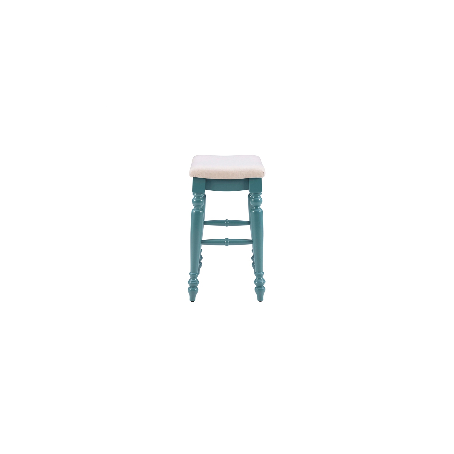 Linon Marino 25" Wood Backless Counter Stool in Blue