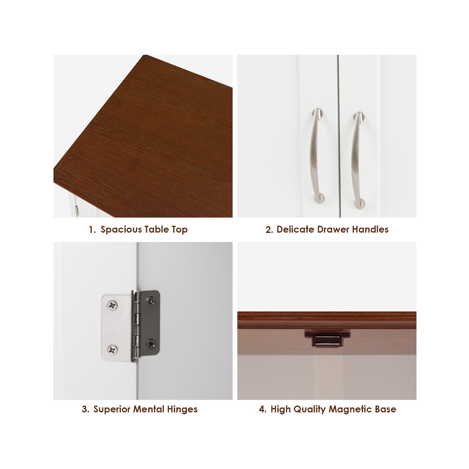 Gymax Buffet Storage Cabinet Console Table Kitchen Sideboardd Home Furni W/2 Drawers