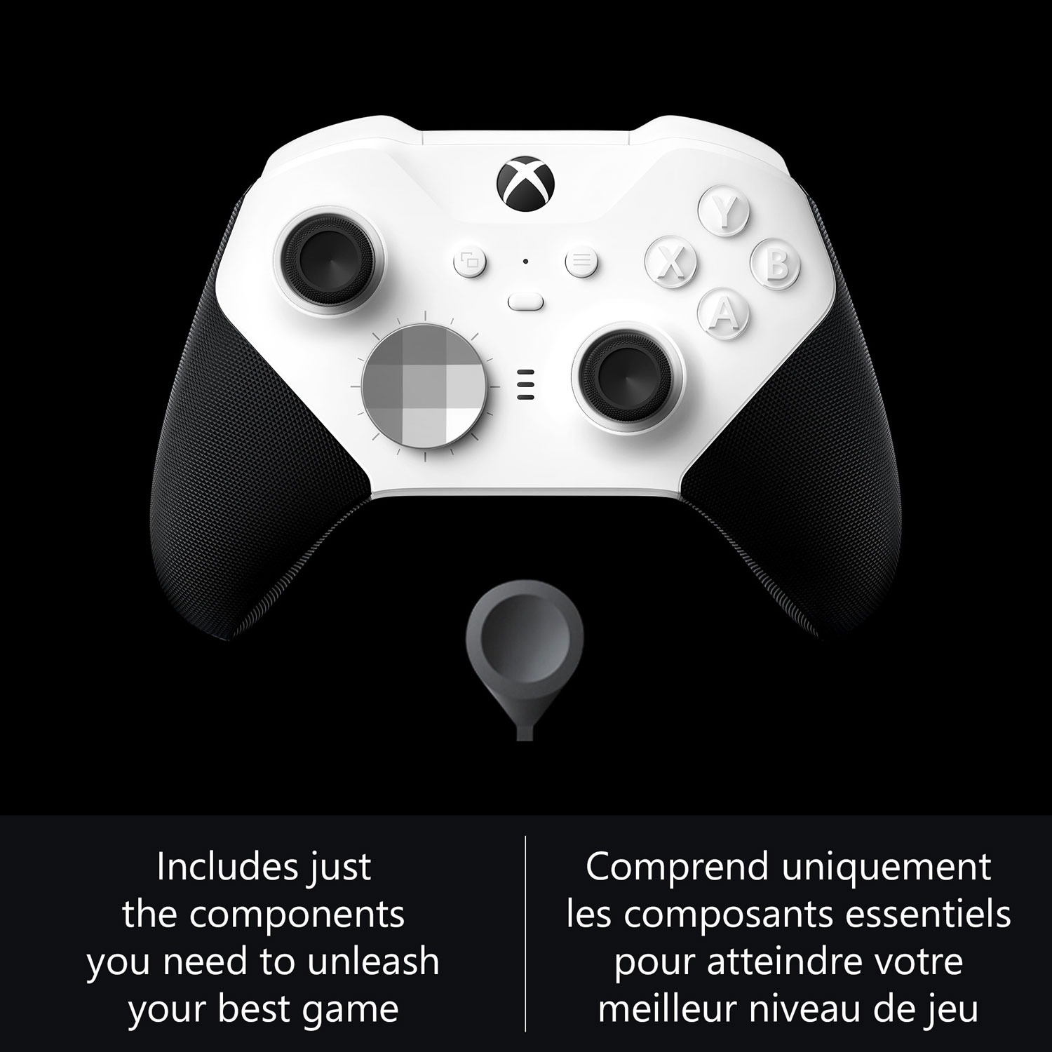 Manette sans fil Xbox Elite Series 2 Core pour Xbox Series X|S/Xbox One - Blanc