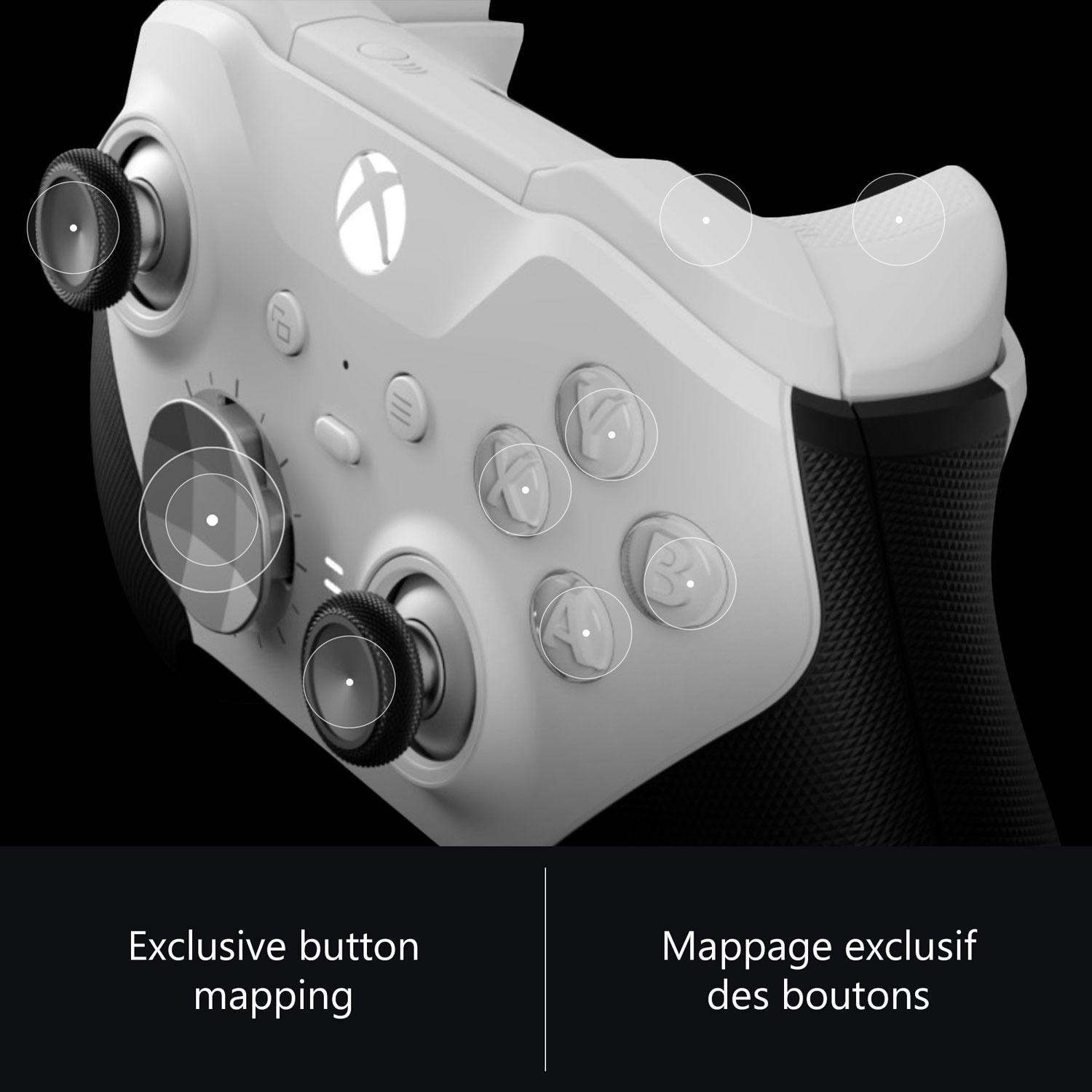 Manette sans fil Xbox Elite Series 2 Core pour Xbox Series X|S/Xbox One - Blanc
