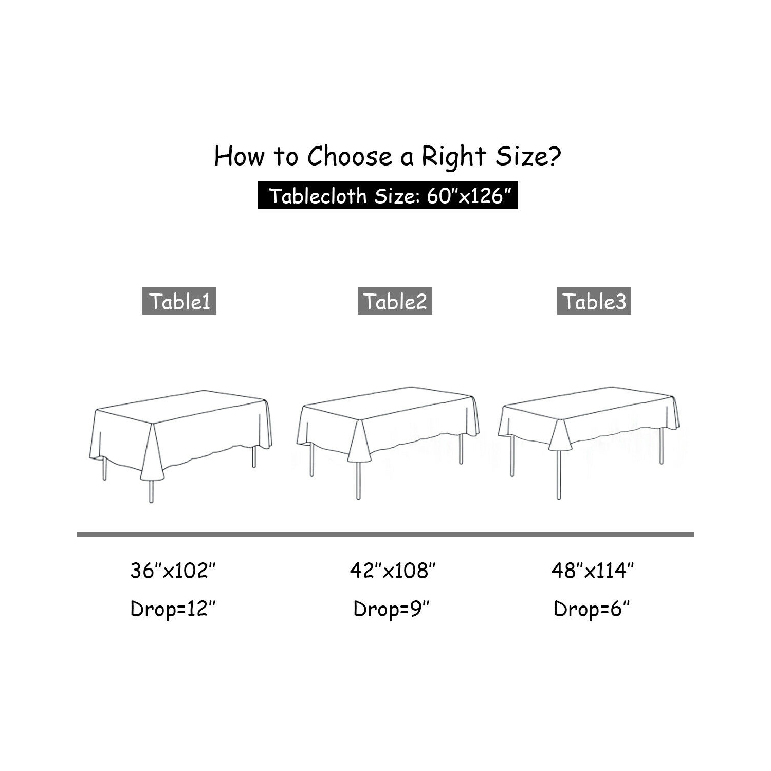 Gymax 10Pcs 60"x126" Rectangular Polyester Tablecloth Black & White Checker Party