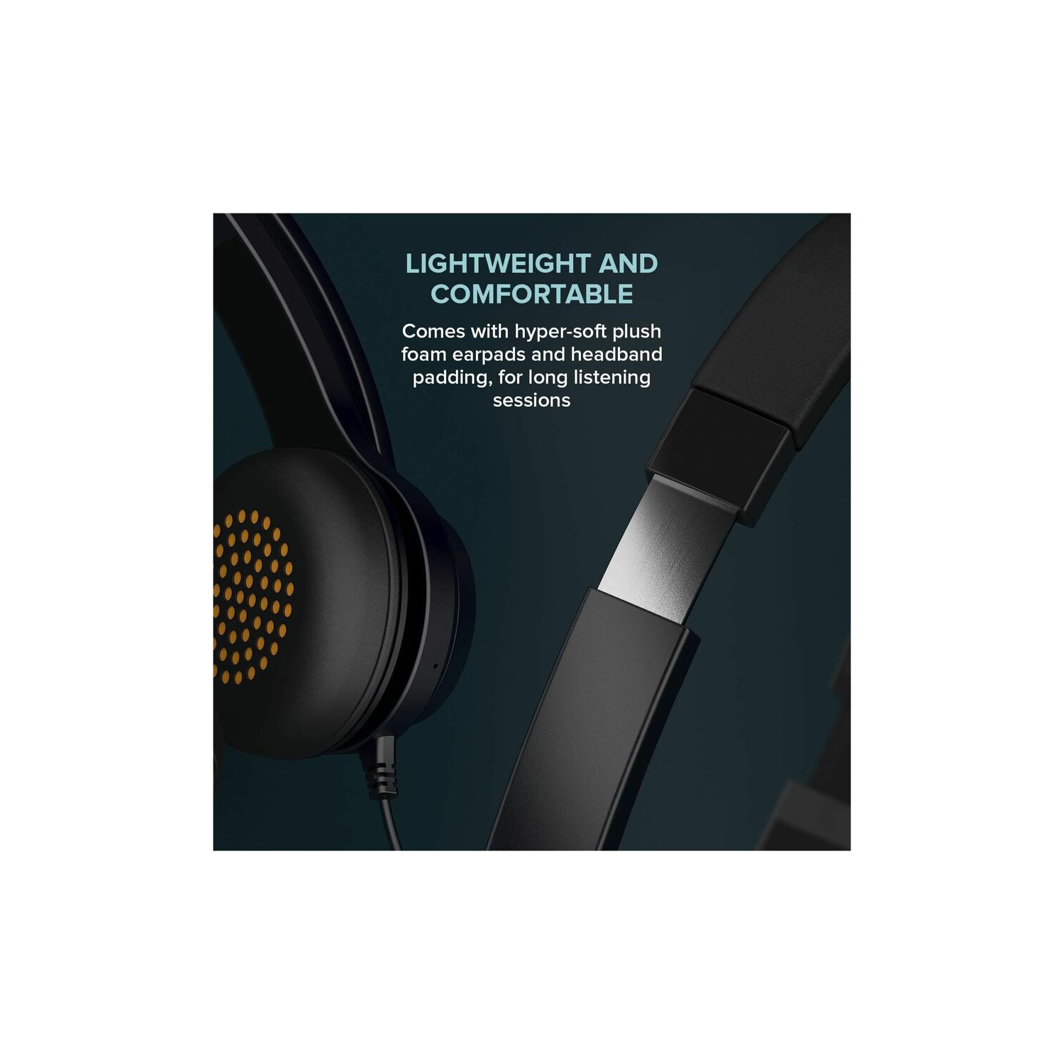 Creative Labs On-ear Noise Cancelling Headsets with Mic - Black