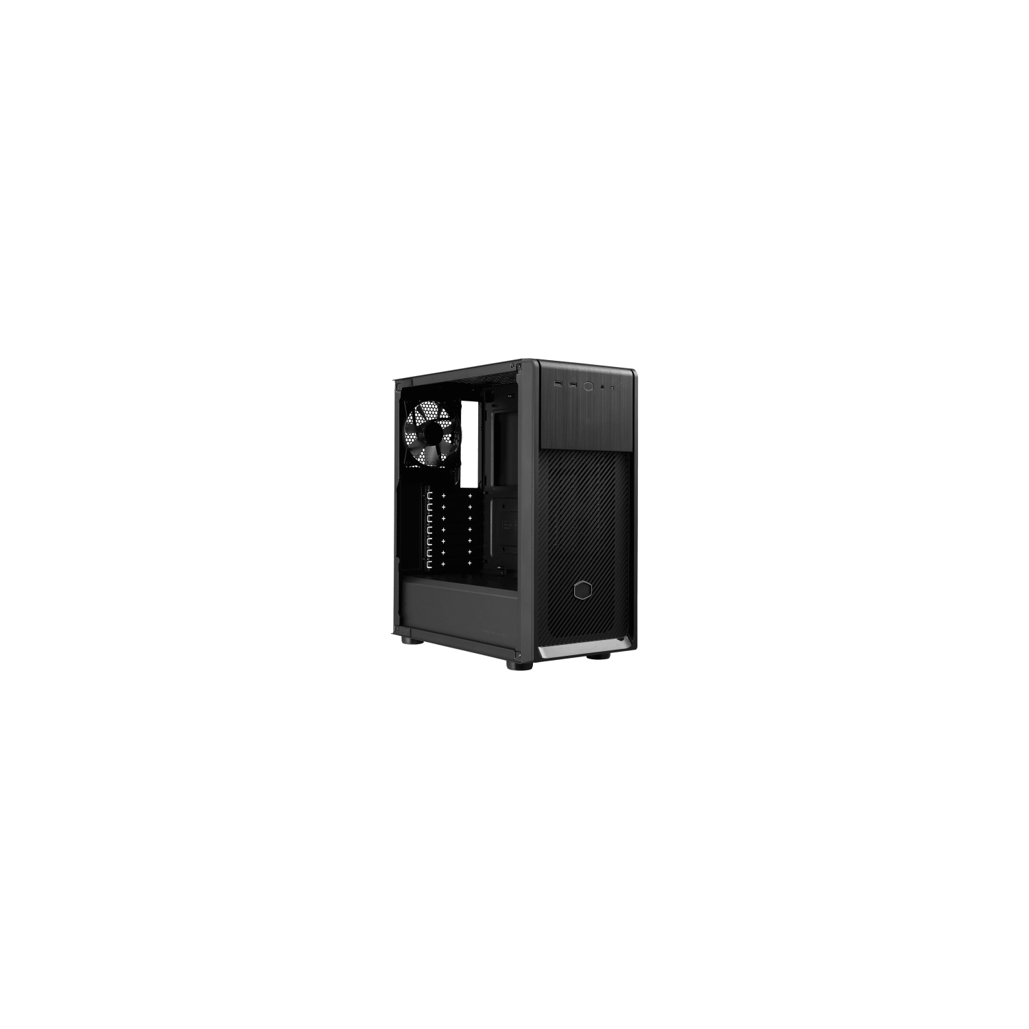 Refroidisseur d’ordinateur mi-tour ATX en verre trempé Elite 500 USB 3.2 de Cooler Master - Noir