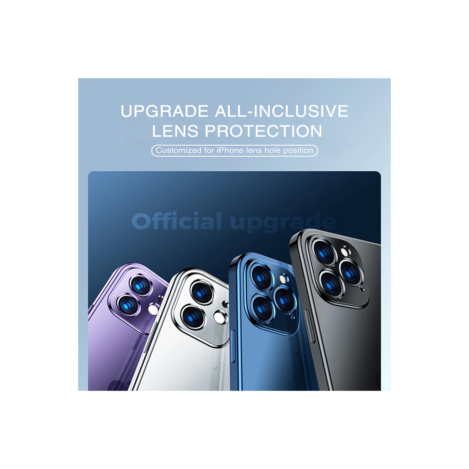 For Apple iPhone 12 Pro Max Blue Smart Shockproof Luxury Stream Electro Plating Elegant Cover Case