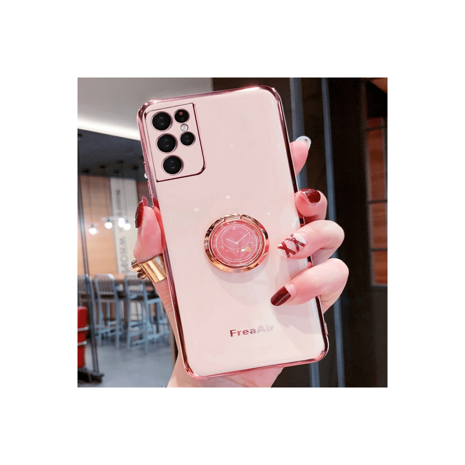 Étui rigide antichoc hybride anti-chute Galaxy S20 Ultra 5G de Samsung avec support à anneau pour S20 Ultra de Samsung