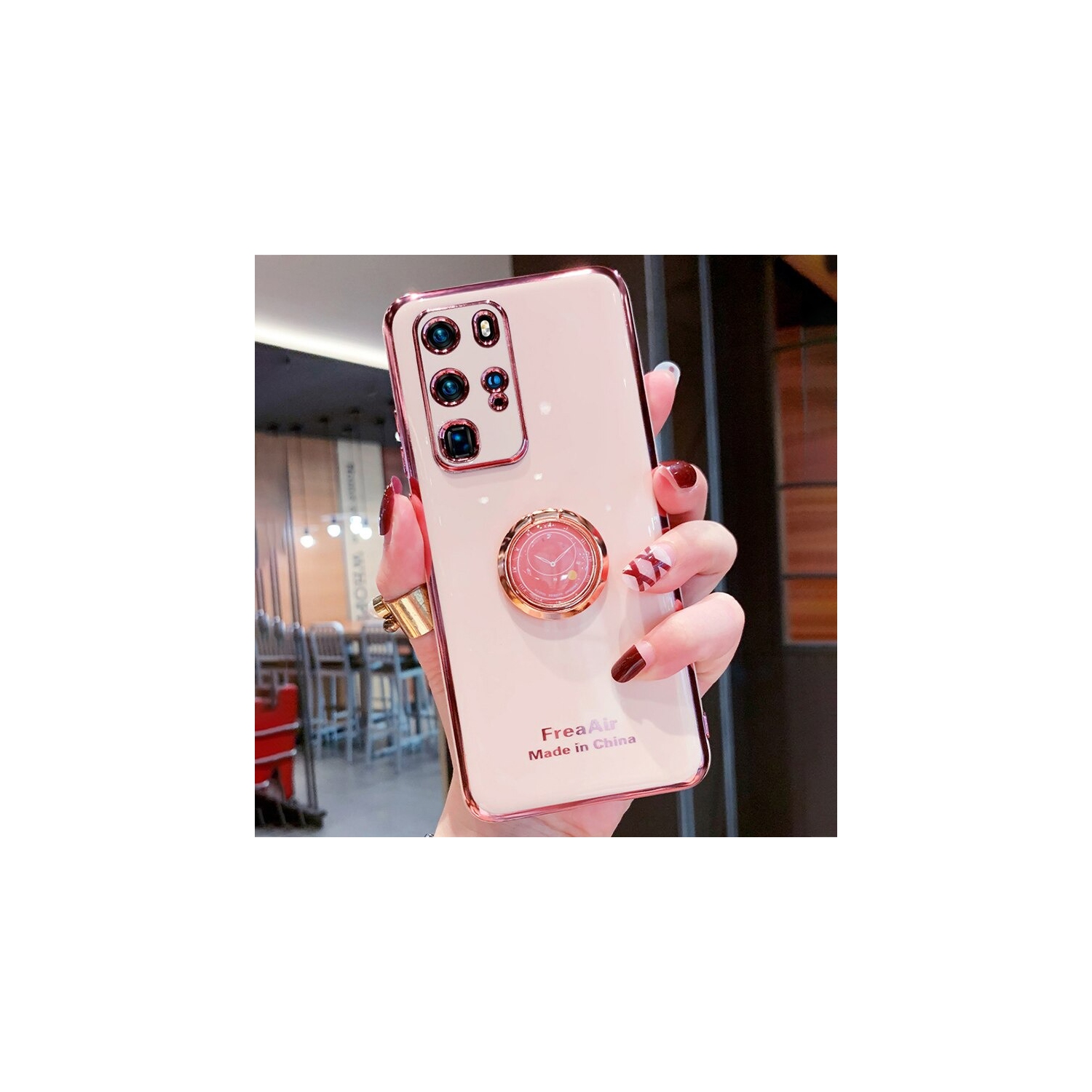 Étui rigide antichoc hybride anti-chute Galaxy S20 Ultra 5G de Samsung avec support à anneau pour S20 Ultra de Samsung