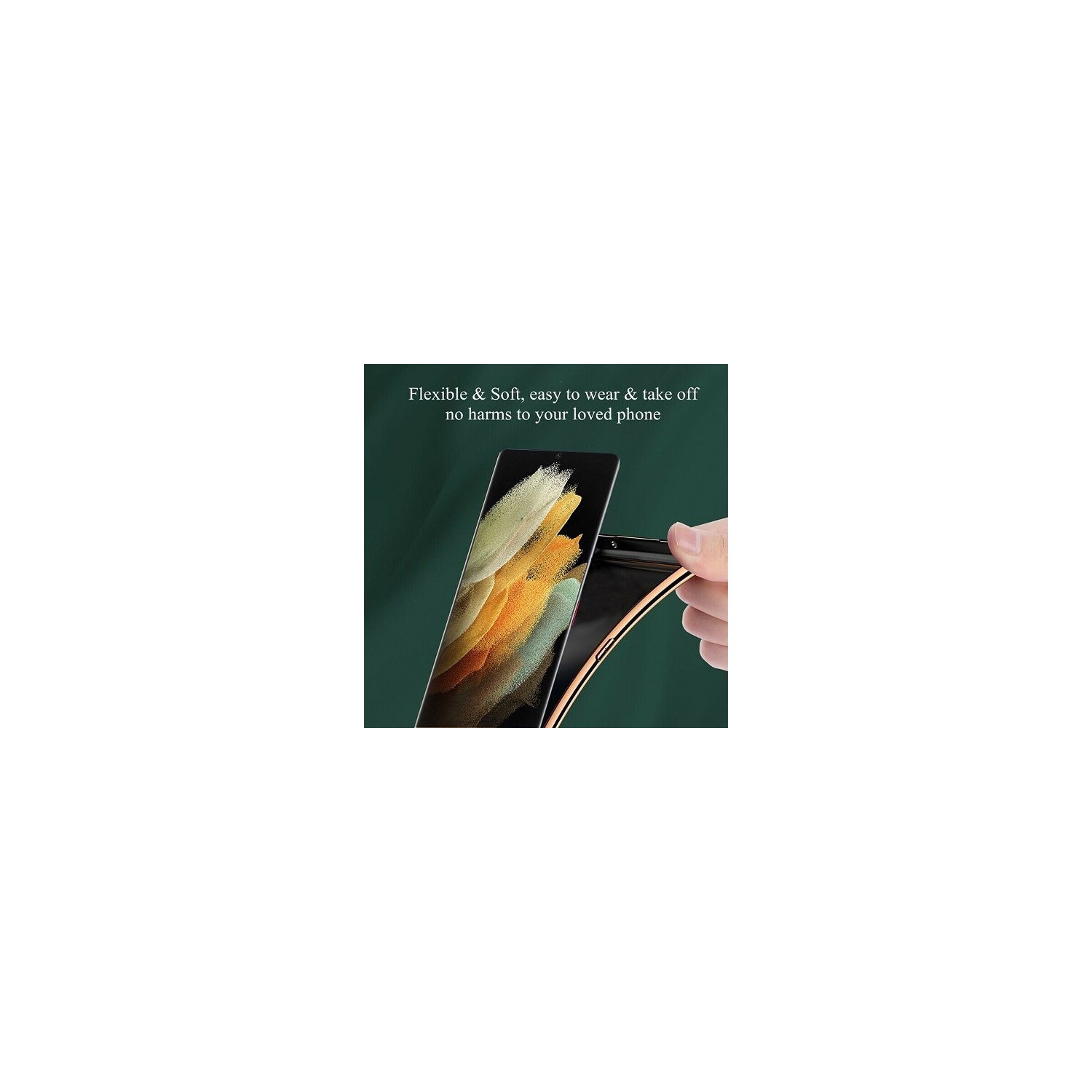 Samsung Galaxy S21 Ultra Case Green Leather Soft Luxury Stream Plating Elegant Cover Samsung S21 Ultra Case