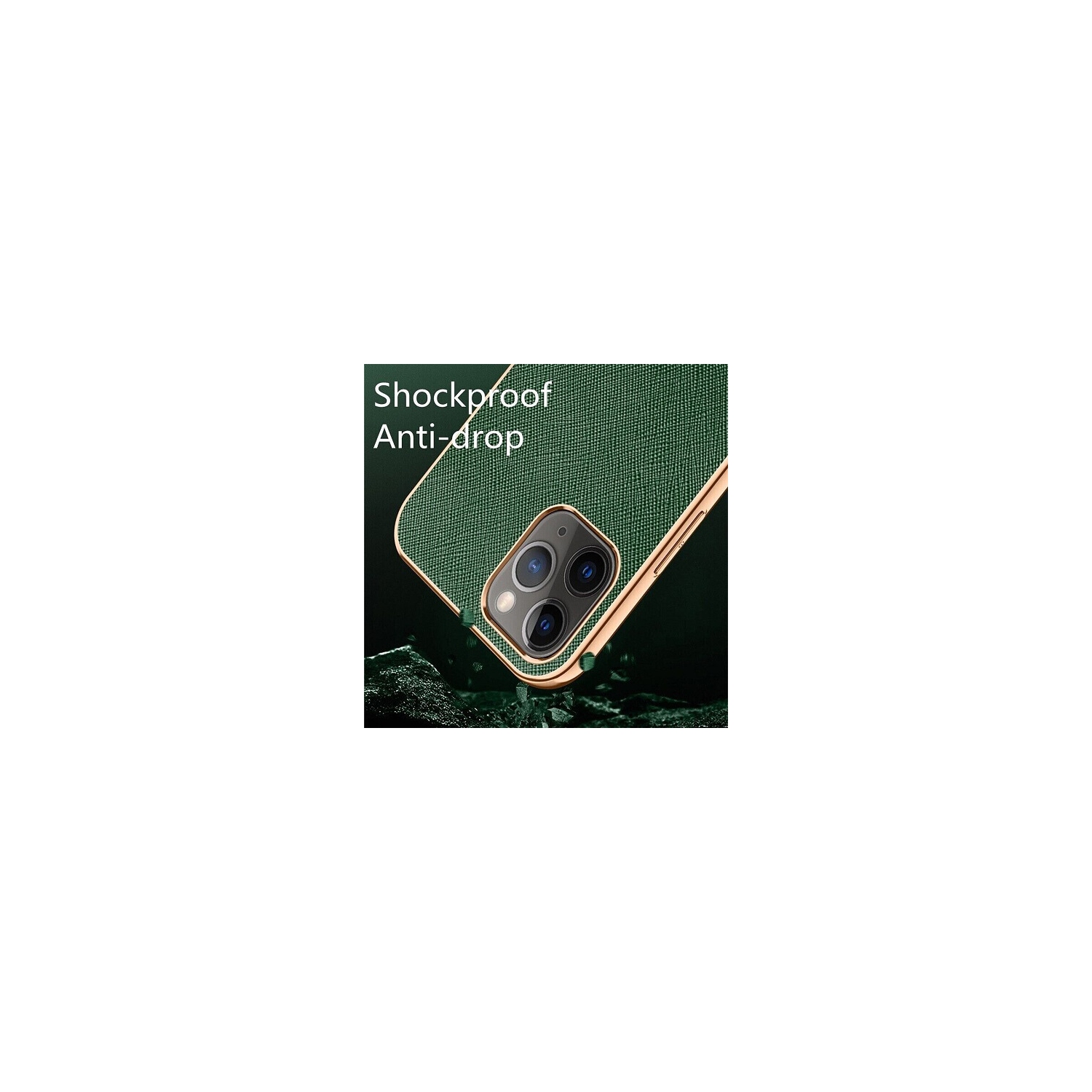 Leather Case For Apple iPhone 12 Pro Max Soft Luxury Stream Plating Elegant Red Sulada Cover