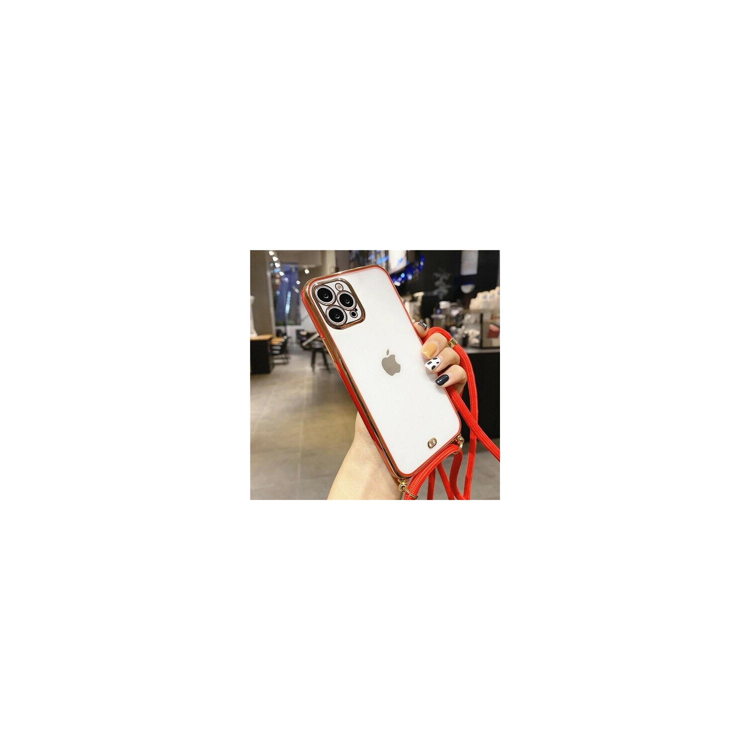 Étui antichoc intelligent rouge iPhone 11 Pro Max d'Apple Stream avec revêtement électrodéposition élégant