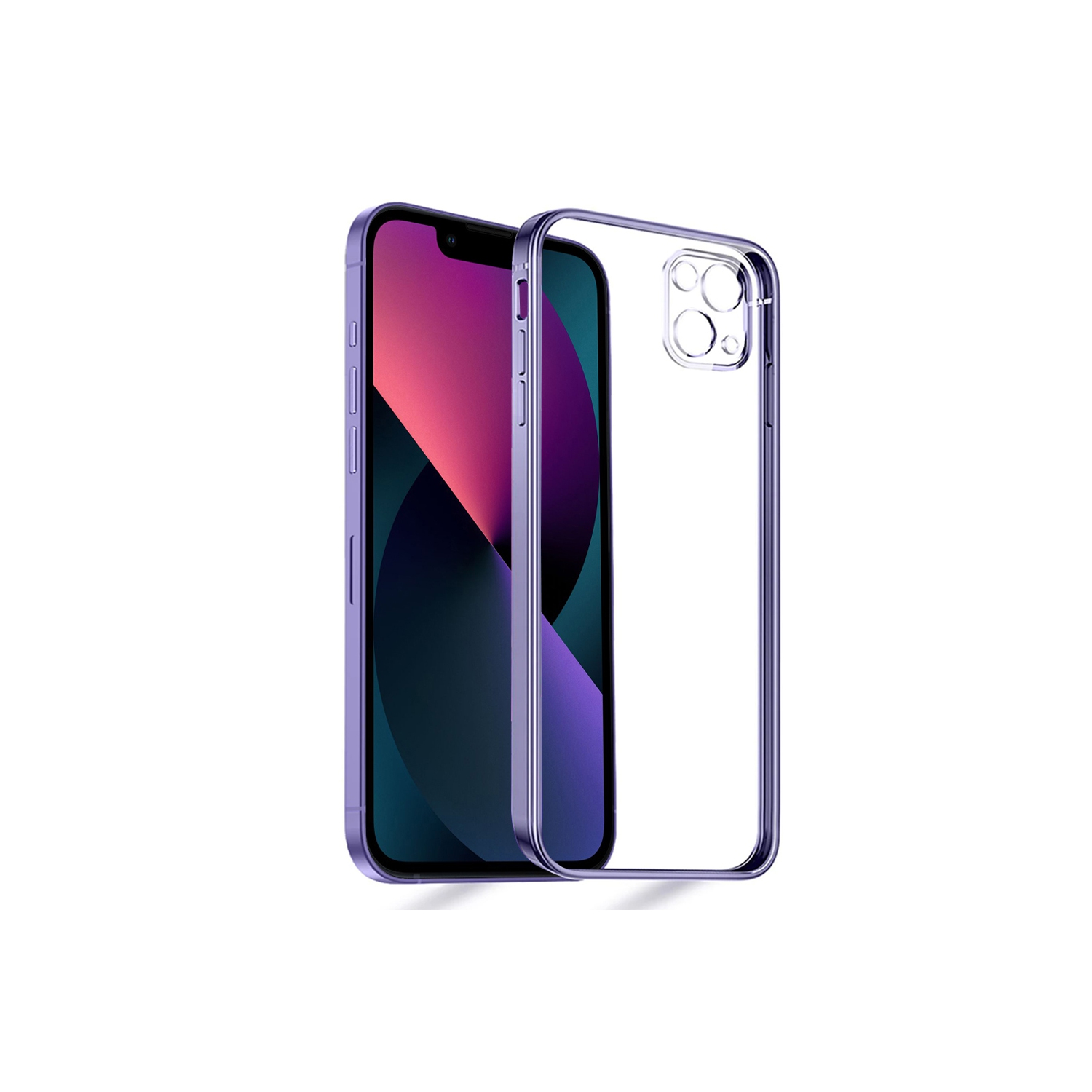 For Apple iPhone XR Purple Smart Shockproof Luxury Stream Electro Plating Elegant Cover Case