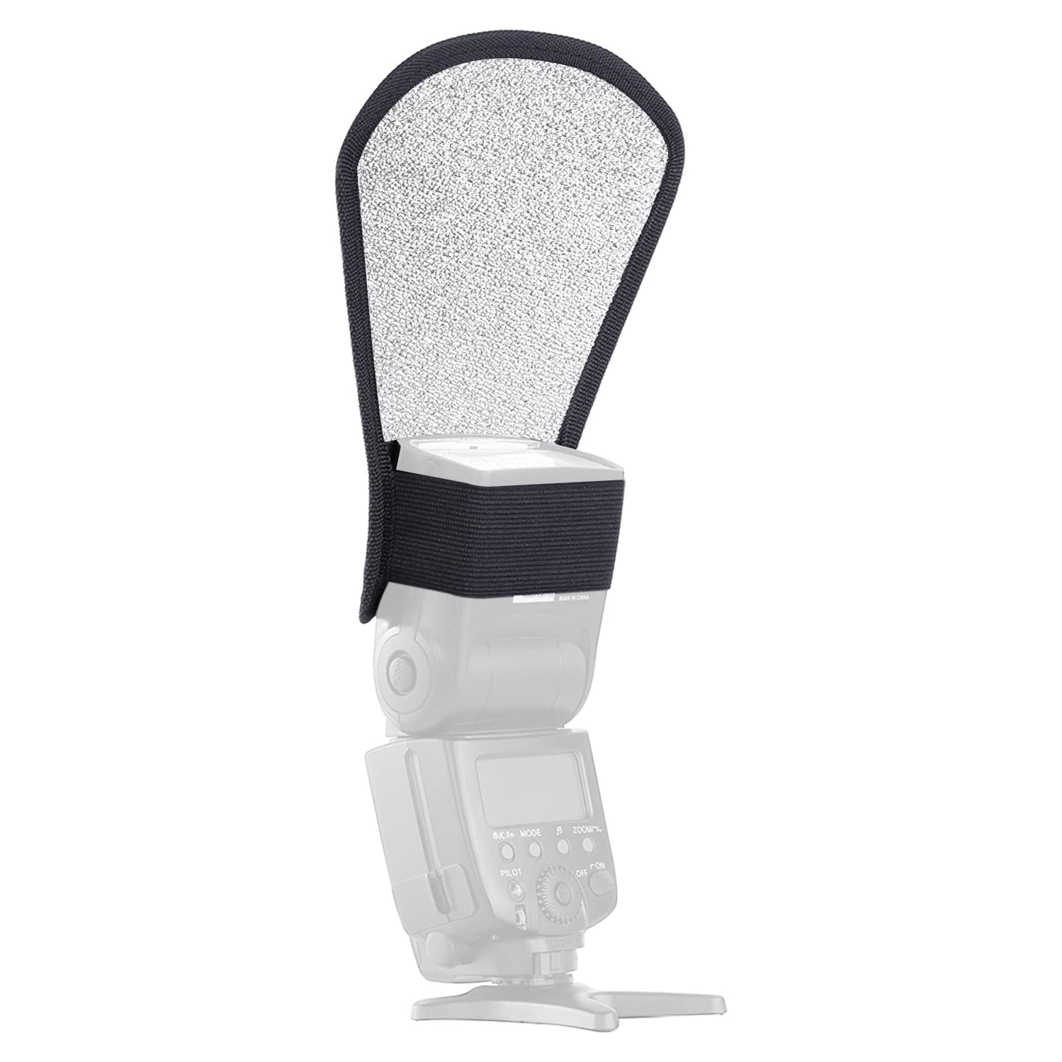 Diffuseur flash argenté/blanc pour flash Speedlite SB-600, SB-800, SB-900, Canon Speedlite 380EX 430EX 550EX 580EX Flash Vivita Flash de Sony Pentax